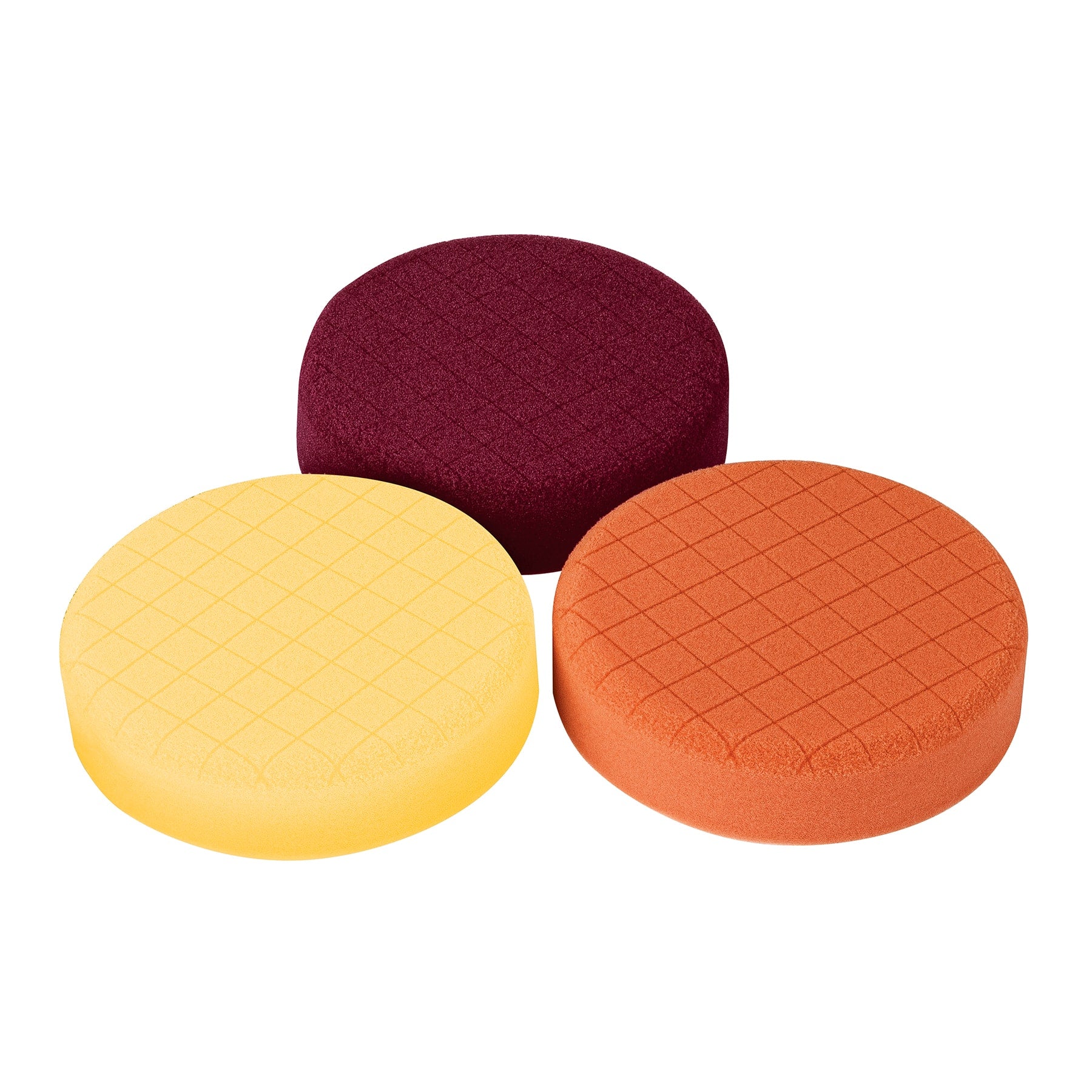 Juego de 3 esponjas para pulir de 5" hook and loop,Truper