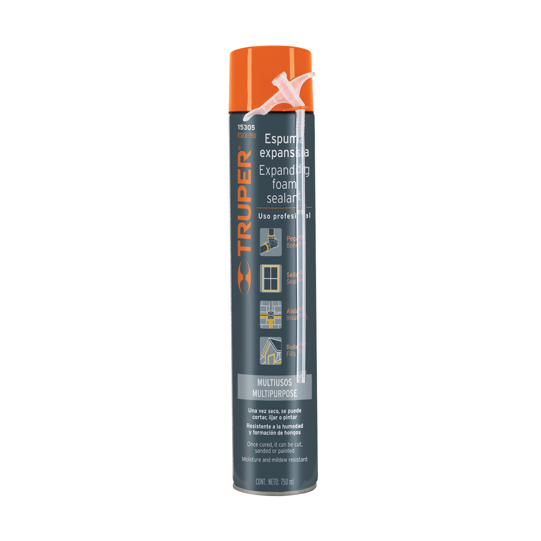 Espuma expansiva de 750 ml, Truper