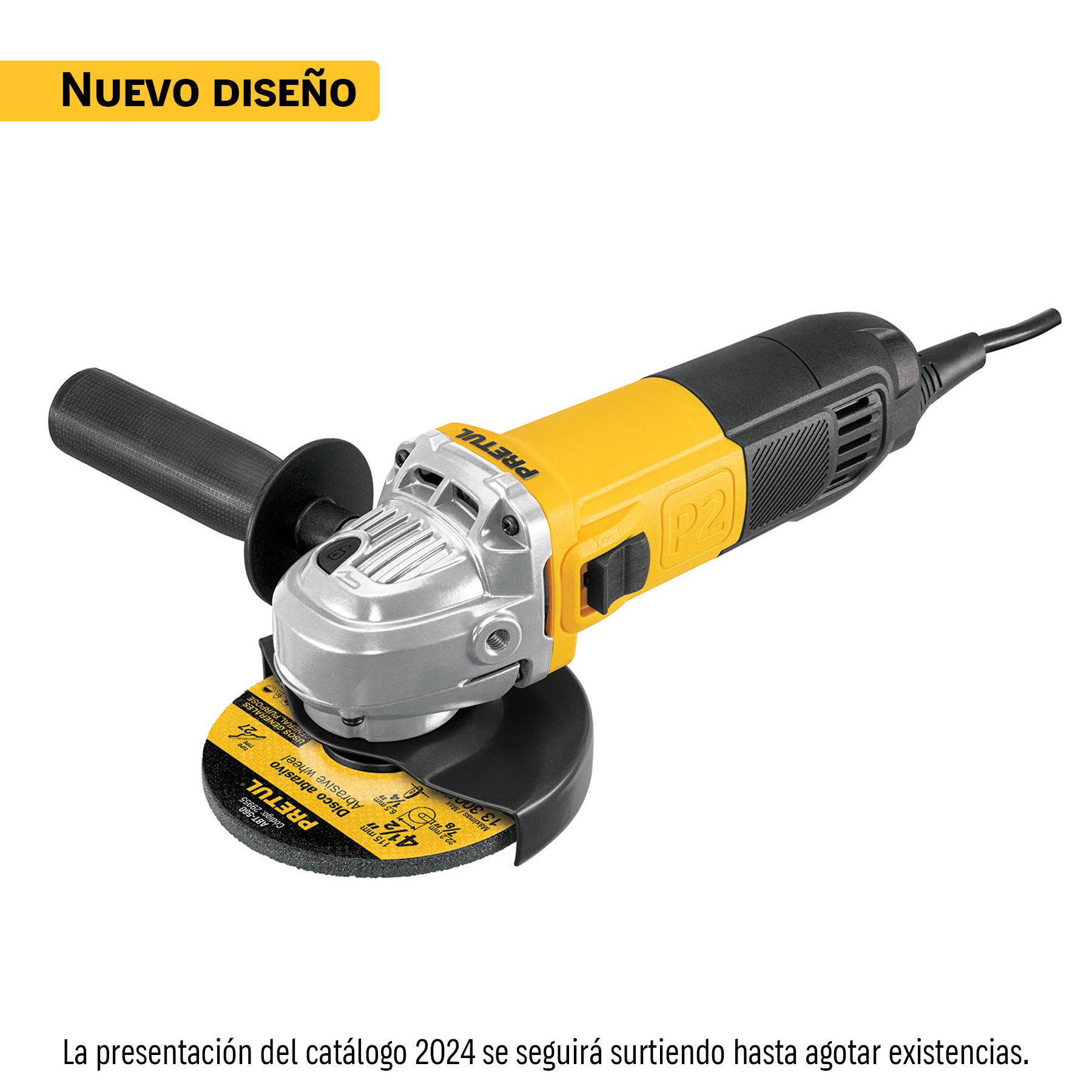 Esmeriladora angular 4-1/2", 700W, Pretul