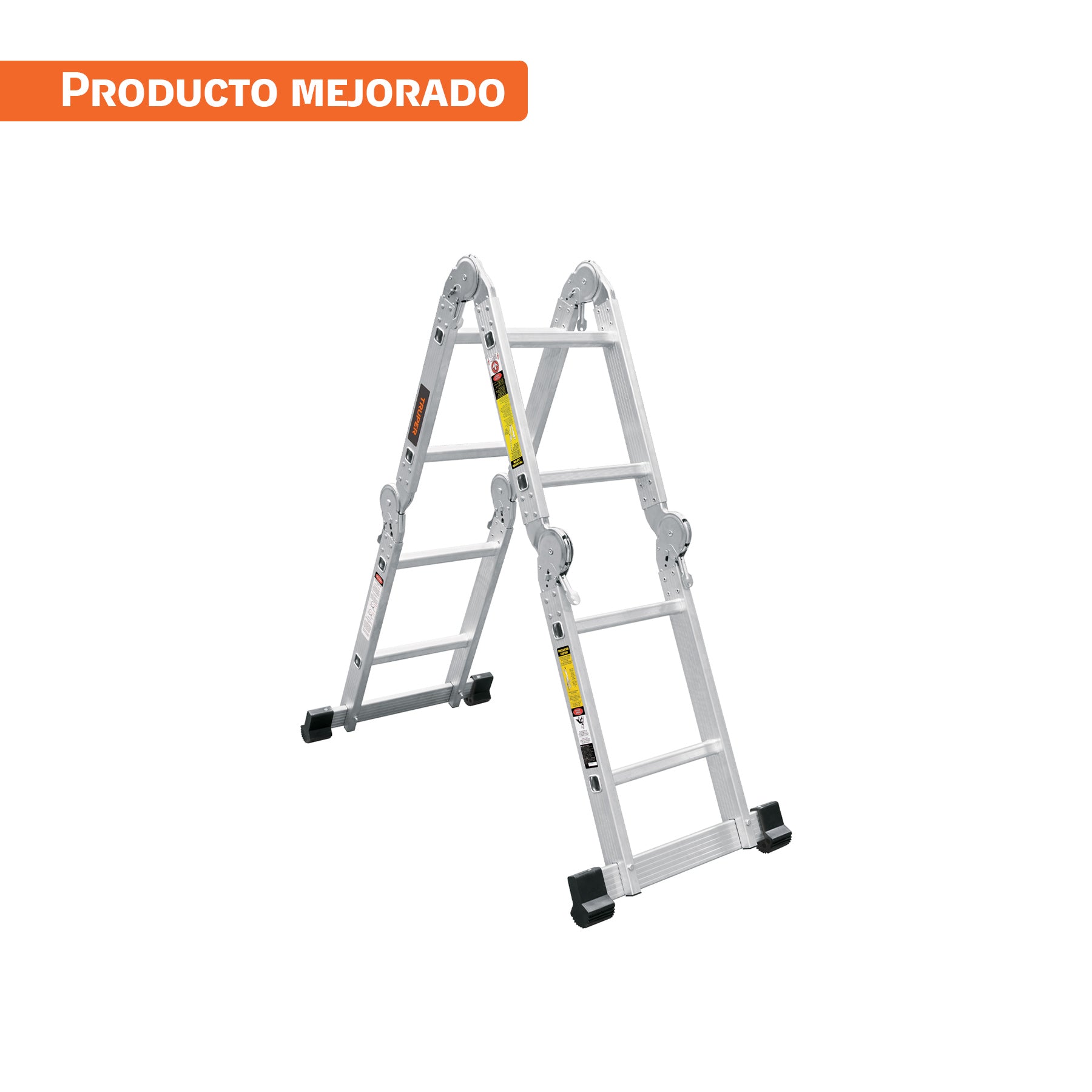 Escalera multiposición 8 peldaños, capacidad 150 kg, Truper, ESMU-108, 101905