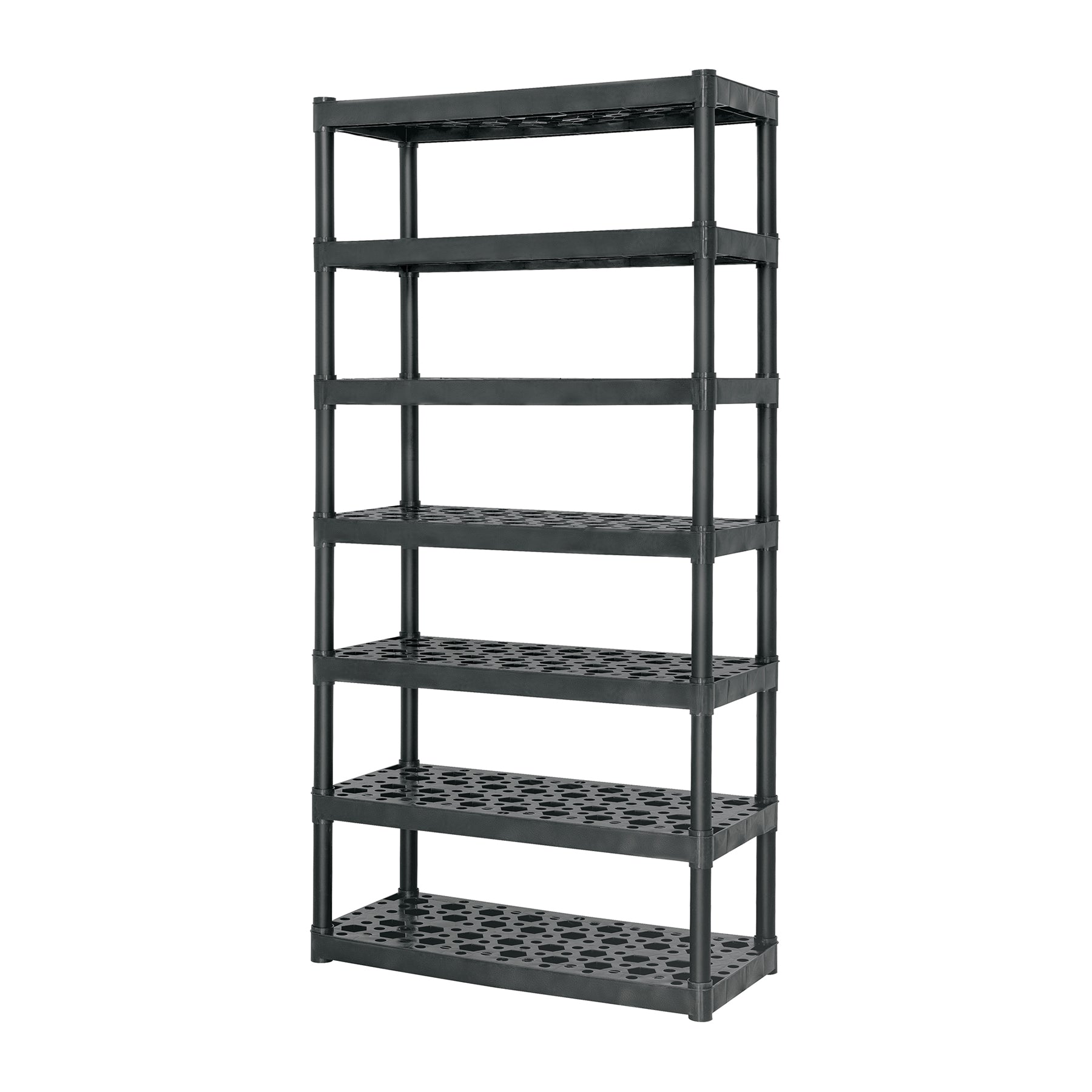 Estante plástico uso rudo 7 repara cap. 70 Kg, 185x43x91,Truper