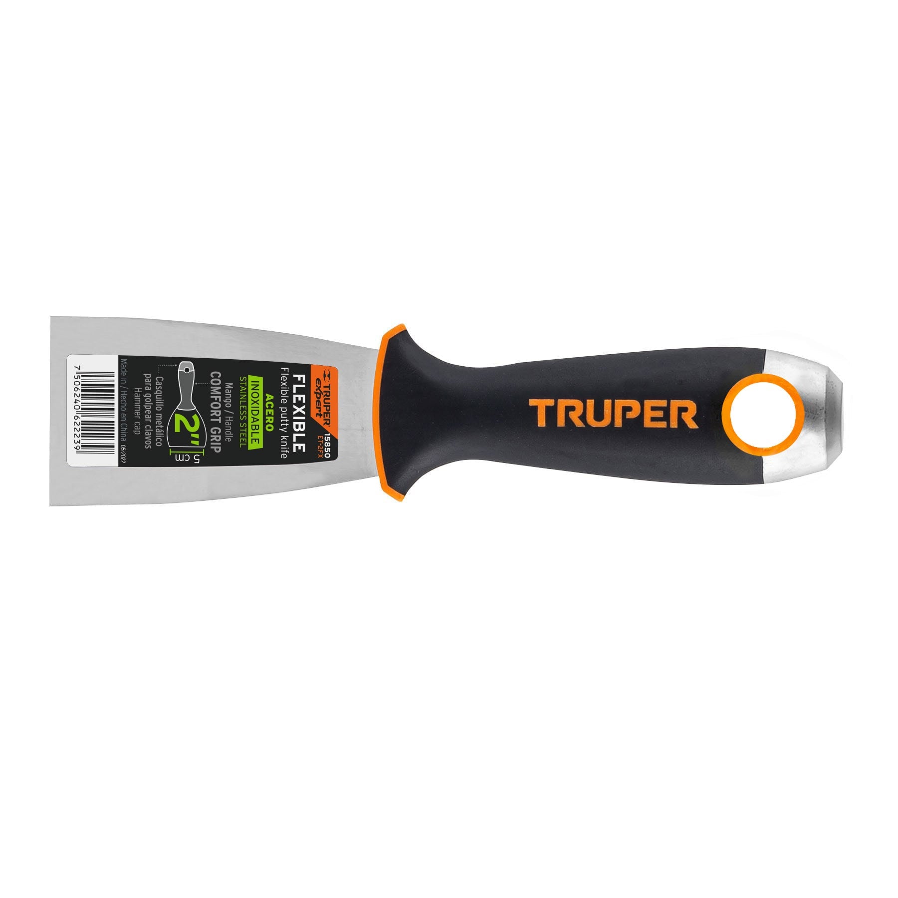 Espátula flexible 2" acero inoxidable mango Comfort Grip, Expert