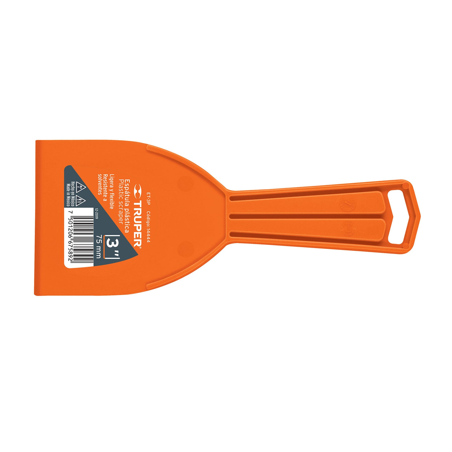 Espátula plástica de 3", Truper