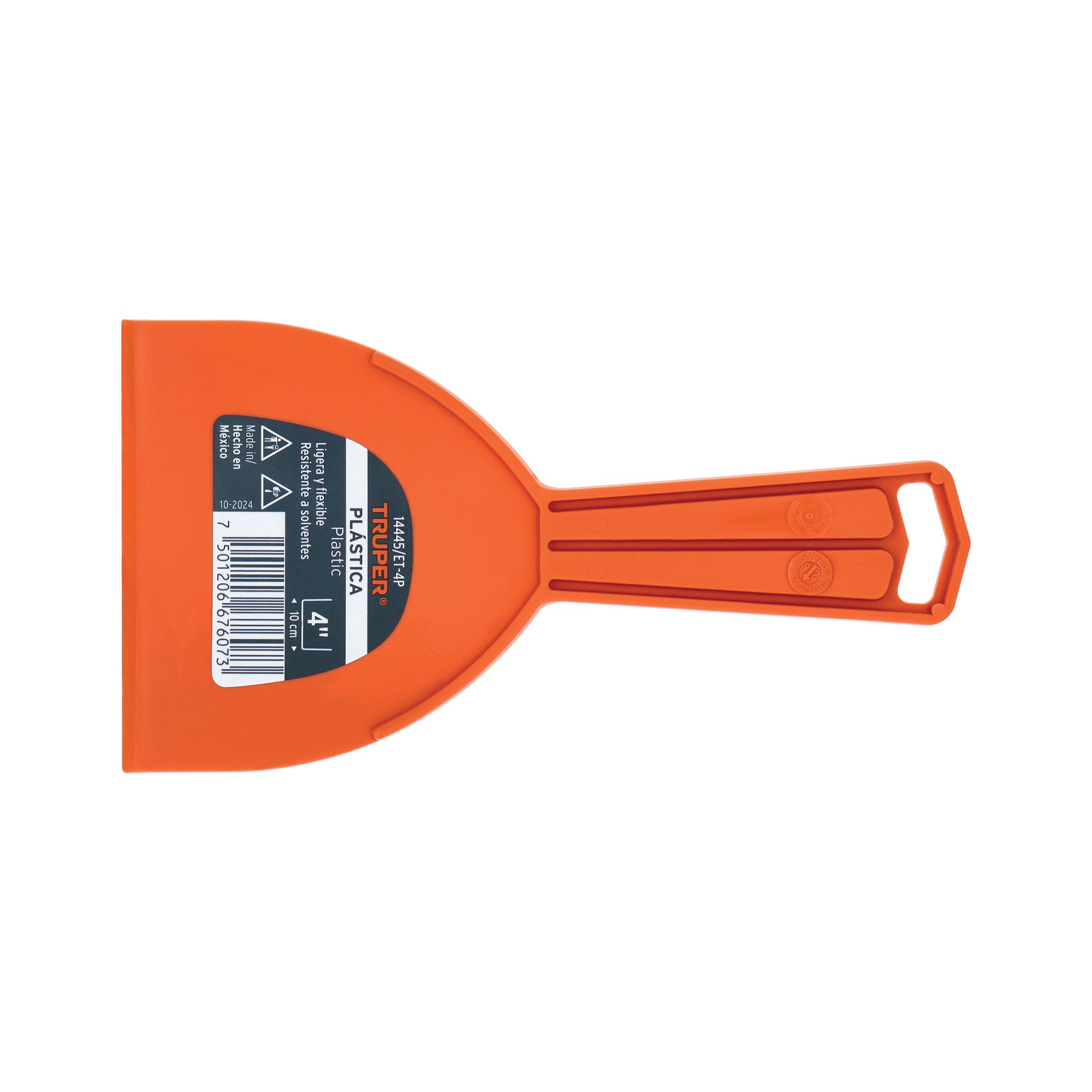 Espátula plástica de 4", Truper