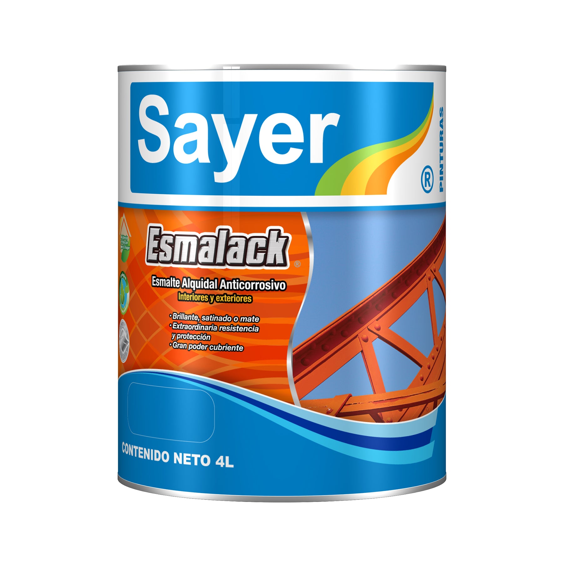 Esmalack negro brillante sayer 4l (ee-0100.40)
