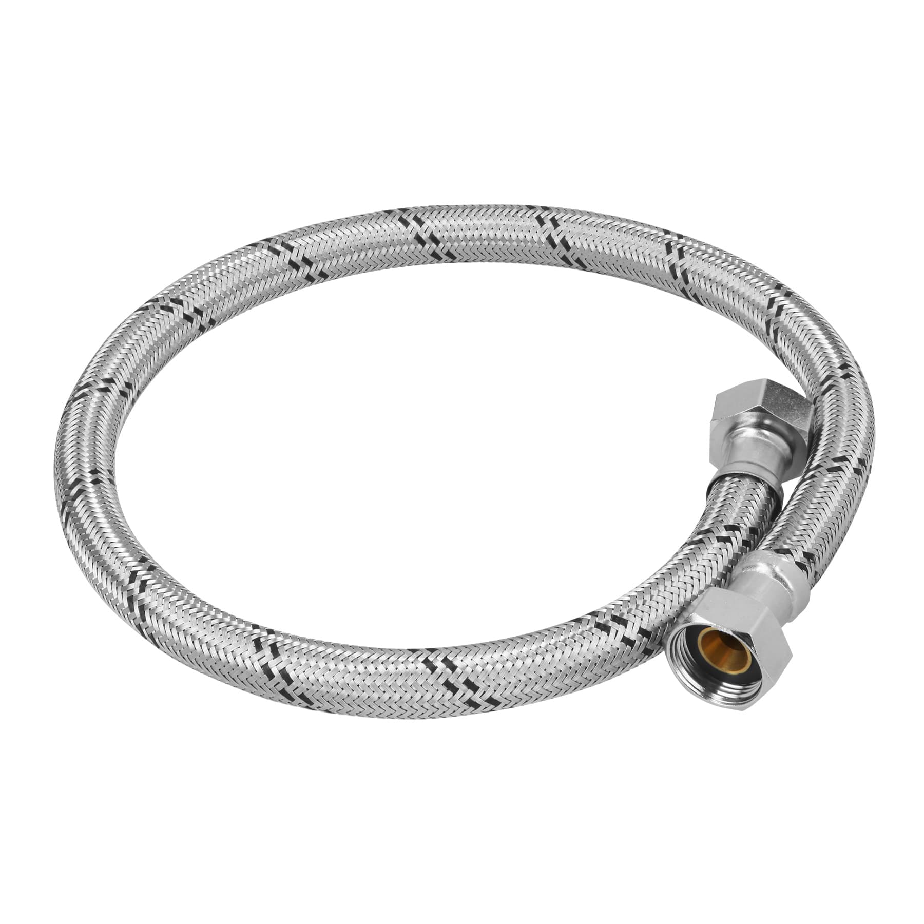 Manguera para boiler, acero inoxidable . 1/2"H x 3/4"H, 40 cm, Foset, FBO-1240X, 49131