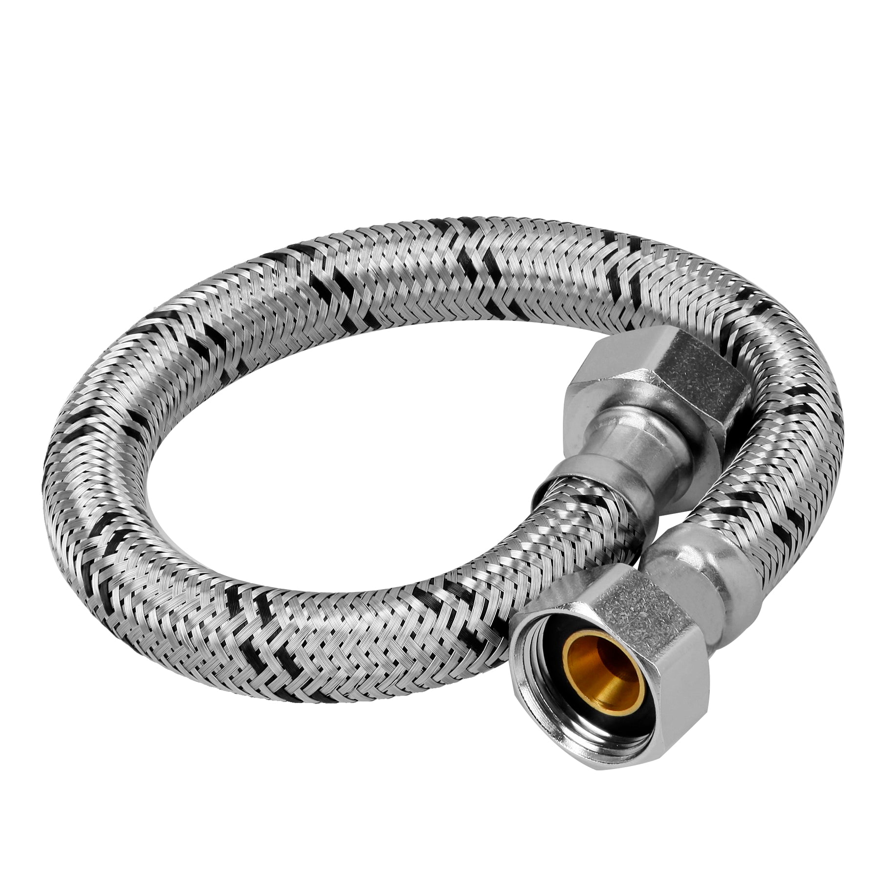 Manguera para boiler, acero inoxidable . 3/4"H x 3/4"H, 40 cm, Foset, FBO-3440X, 49129