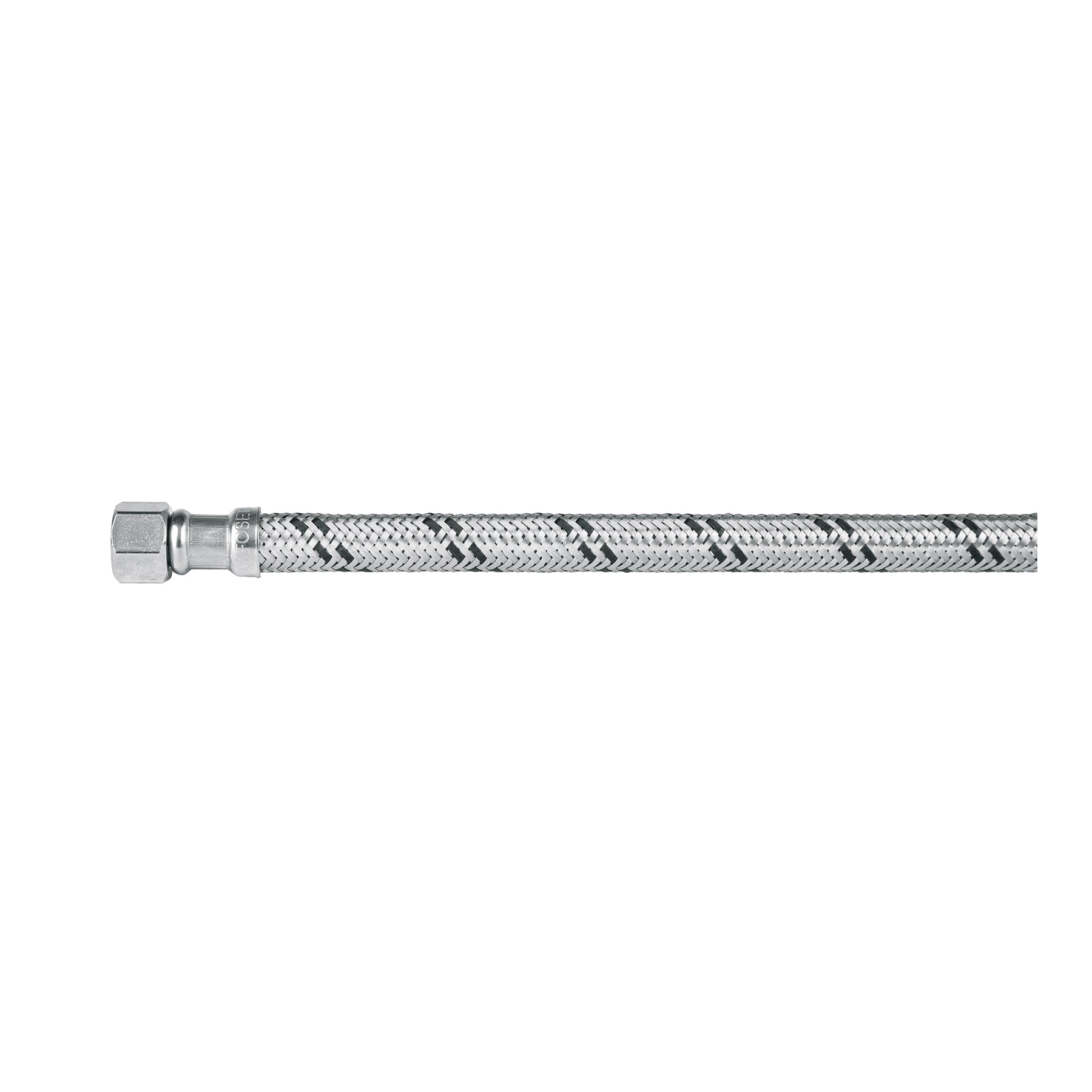 Manguera lavabo/fregadero, acero inoxidable 1/2" x 3/8", 40 cm