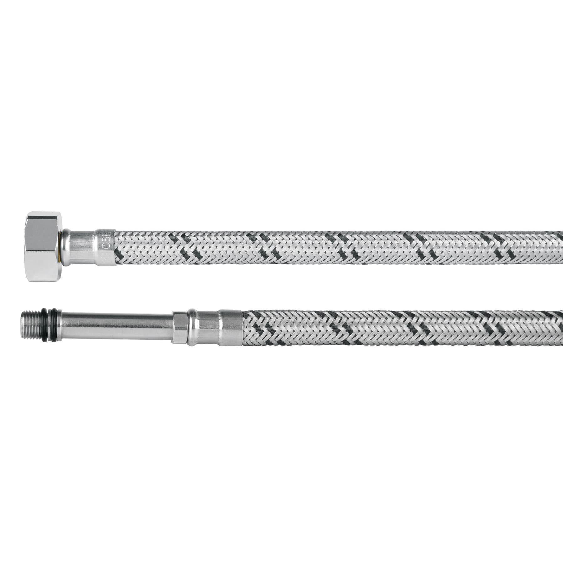 Manguera para monomando, acero inoxidable 1/2"x M10, 55 cm