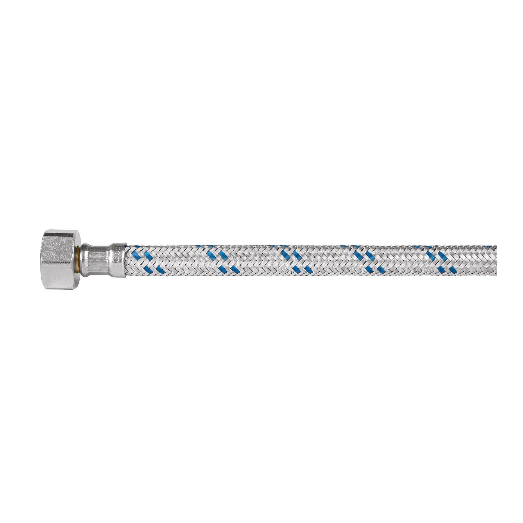 Manguera para WC, aluminio, 1/2" x 7/8", 35 cm, plástico/latón, Foset, FWC-P35, 49511