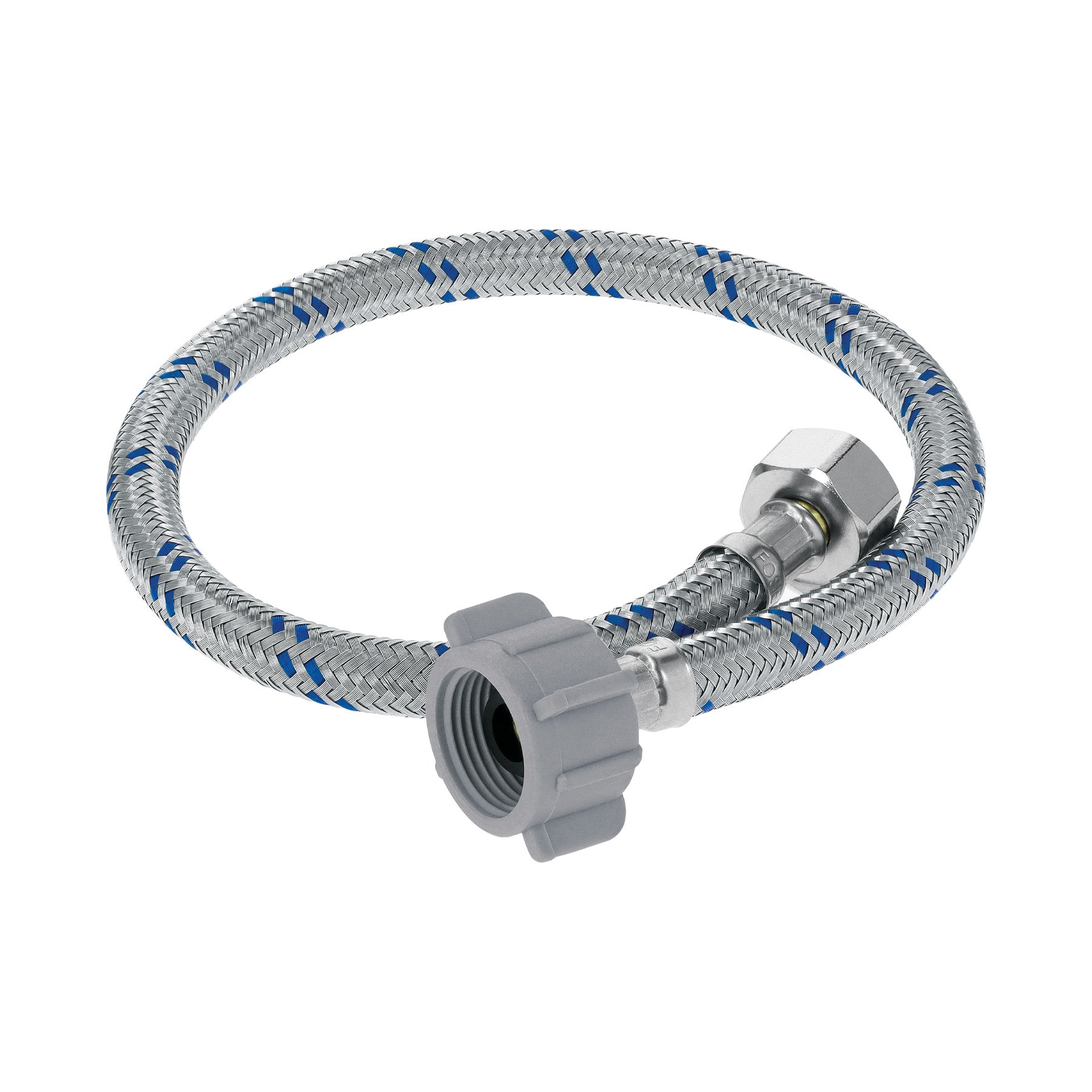 Manguera para WC, aluminio, 1/2" x 7/8", 50 cm, plástico/latón, Foset, FWC-P50, 46589
