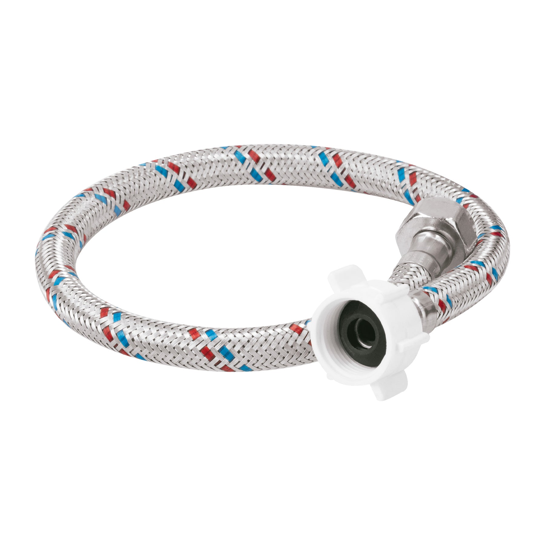 Manguera para WC, aluminio, 1/2"x7/8", 50cm, plást/metal, BASIC, Foset, FWC-P50P, 49593