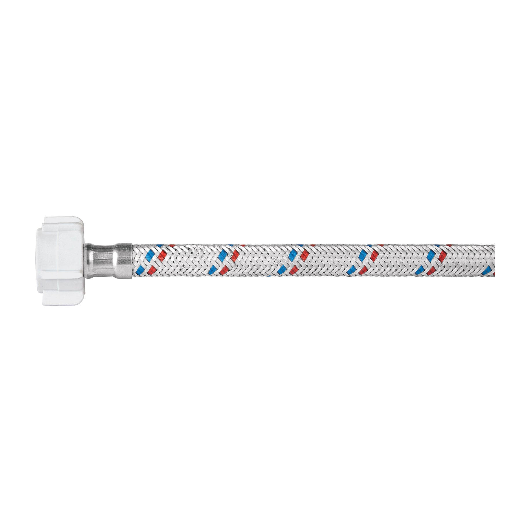 Manguera para WC, aluminio, 1/2"x7/8", 35cm, plást/plást, BASIC, Foset, FWC-PP35P, 49768