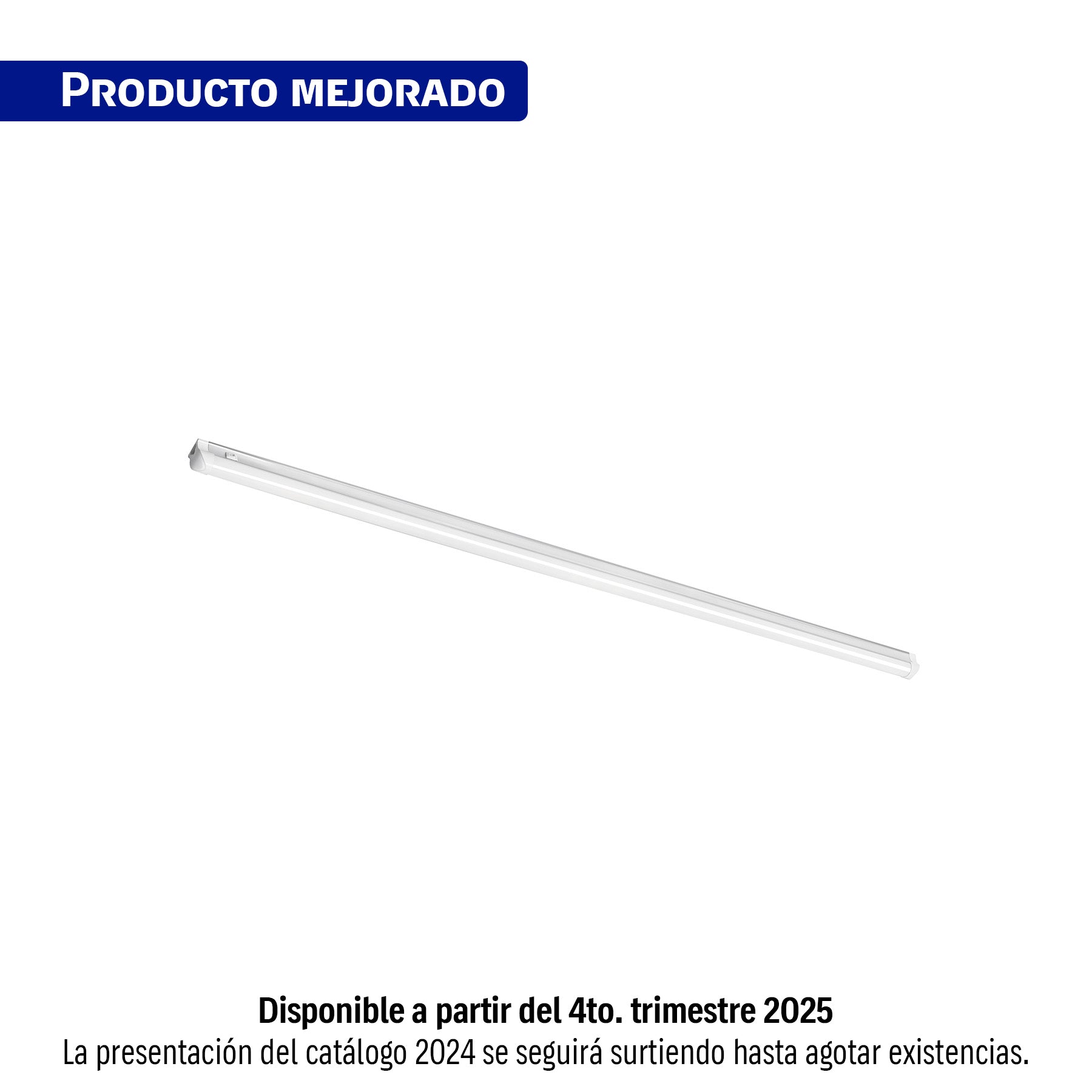 Luminario lineal LED 25W, 6500K, ultradelgado, para gabinete, Volteck, GAB-004L, 47327