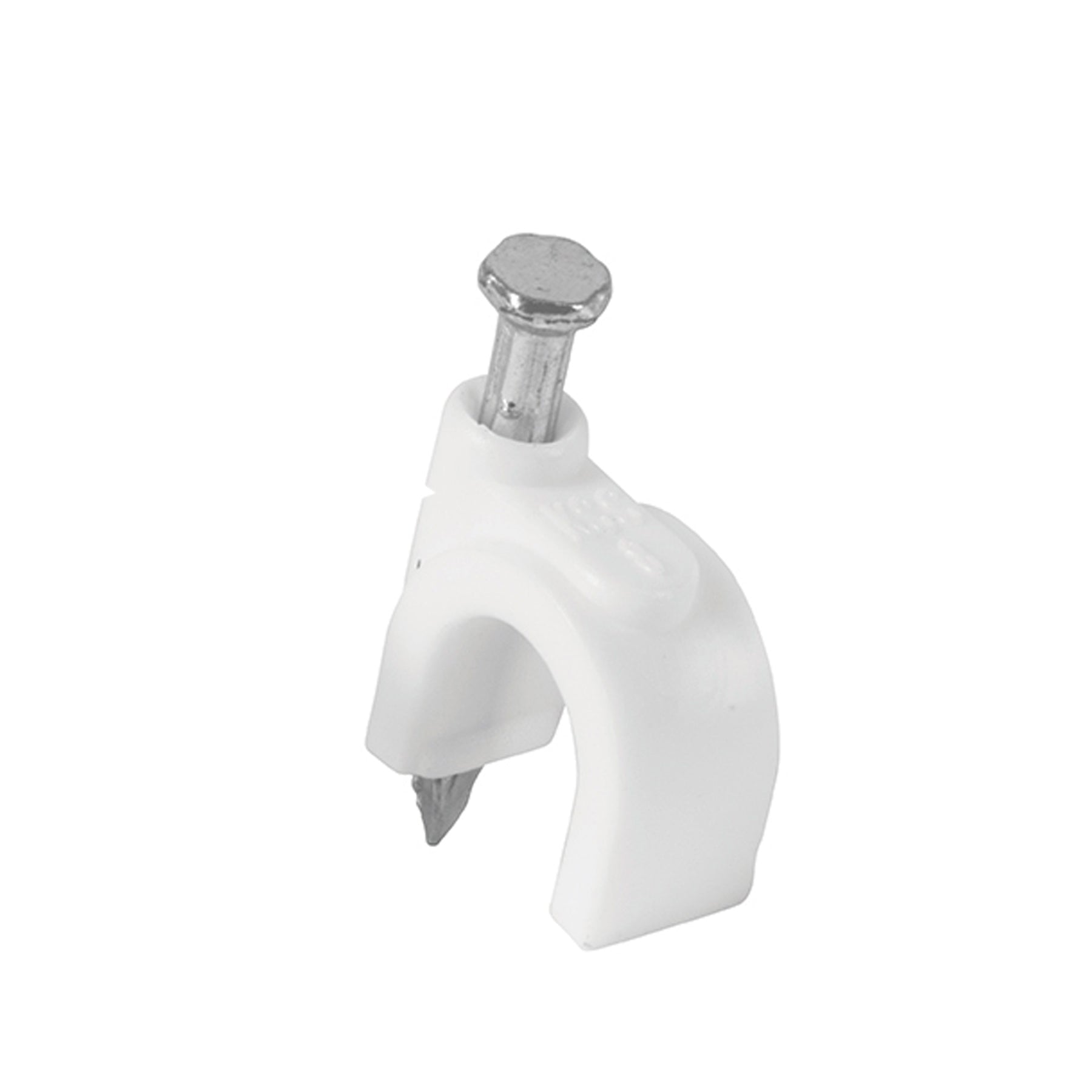 Bolsa con 500 grapas blancas de 10 mm para cable redondo, Volteck, GCU-10BG, 43043
