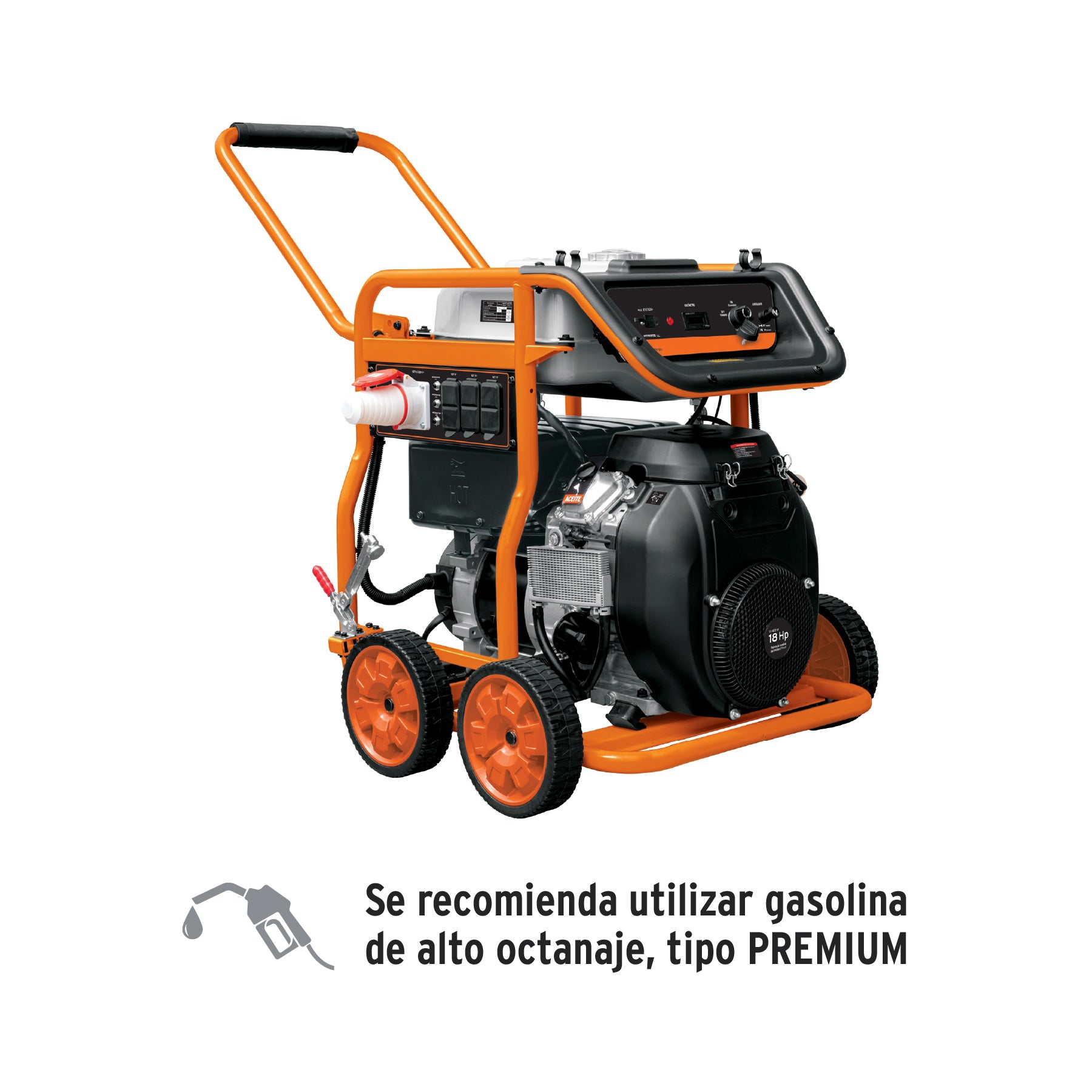 Generador portátil 10 kW motor a gasolina, Truper