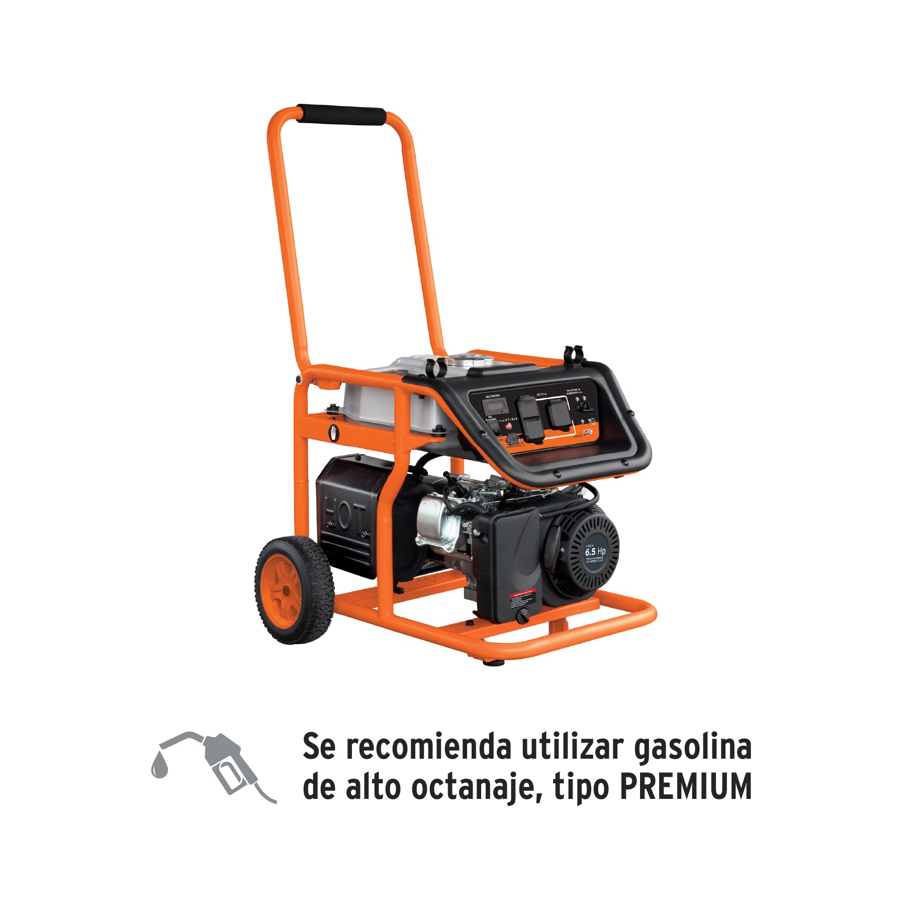 Generador portátil 2.5 kW motor a gasolina, Truper