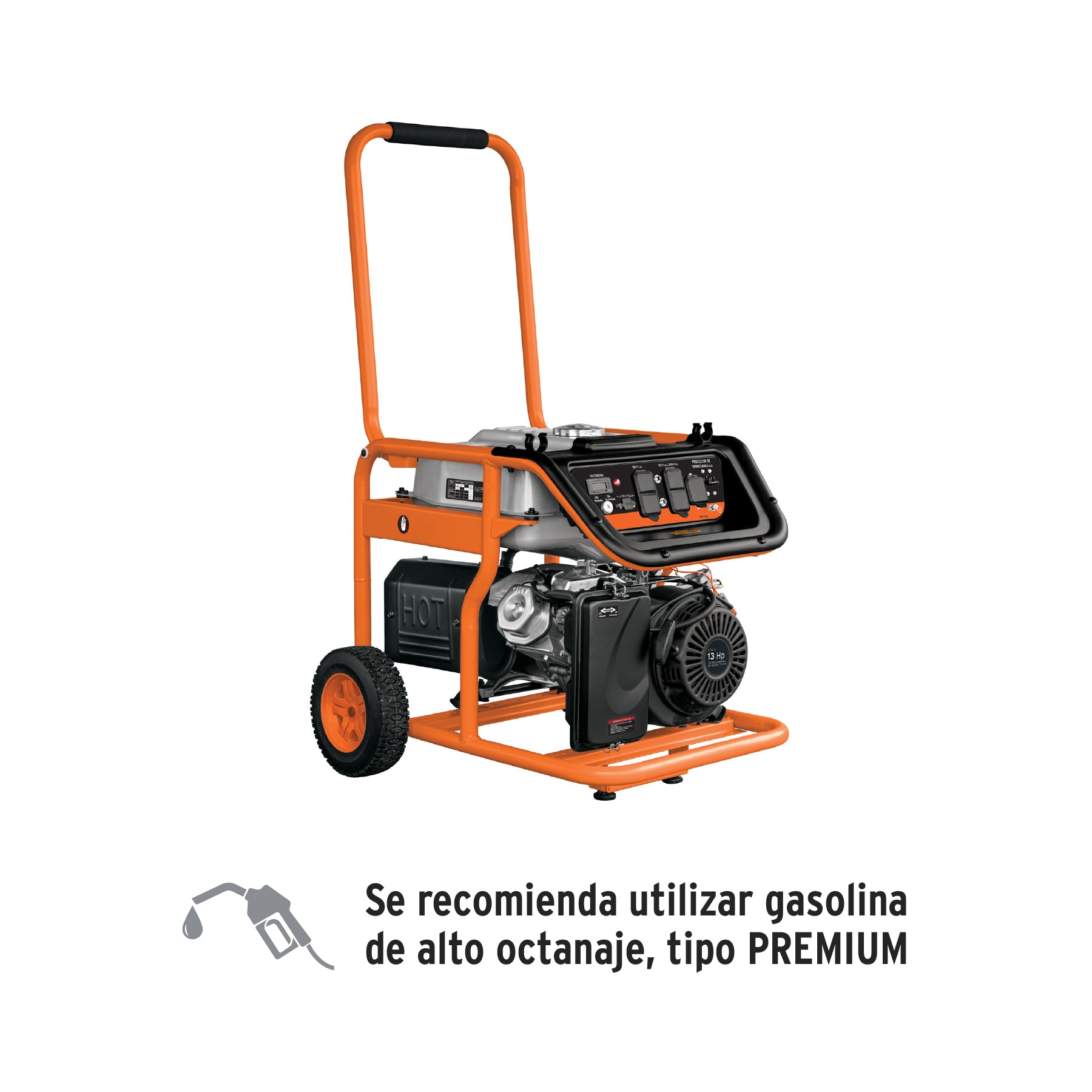 Generador portátil 5.5 kW motor a gasolina, Truper