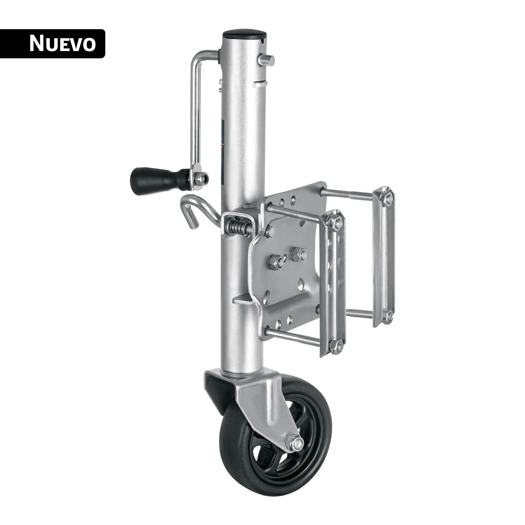 Gato giratorio para remolque con rueda,1000 lbs, Truper, GR-1R, 104197