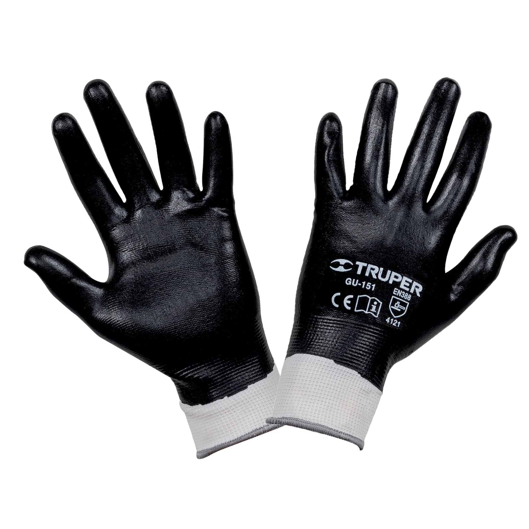 Guantes de poliéster recubiertos de nitrilo, CH, Truper