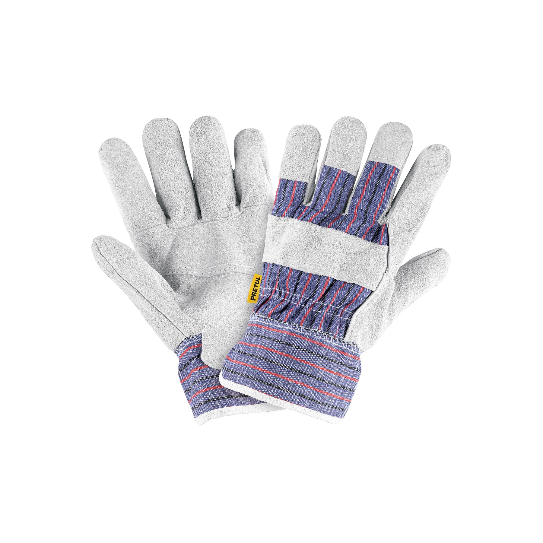 Guantes de carnaza y loneta, unitalla, Pretul, GU-235P, 29976