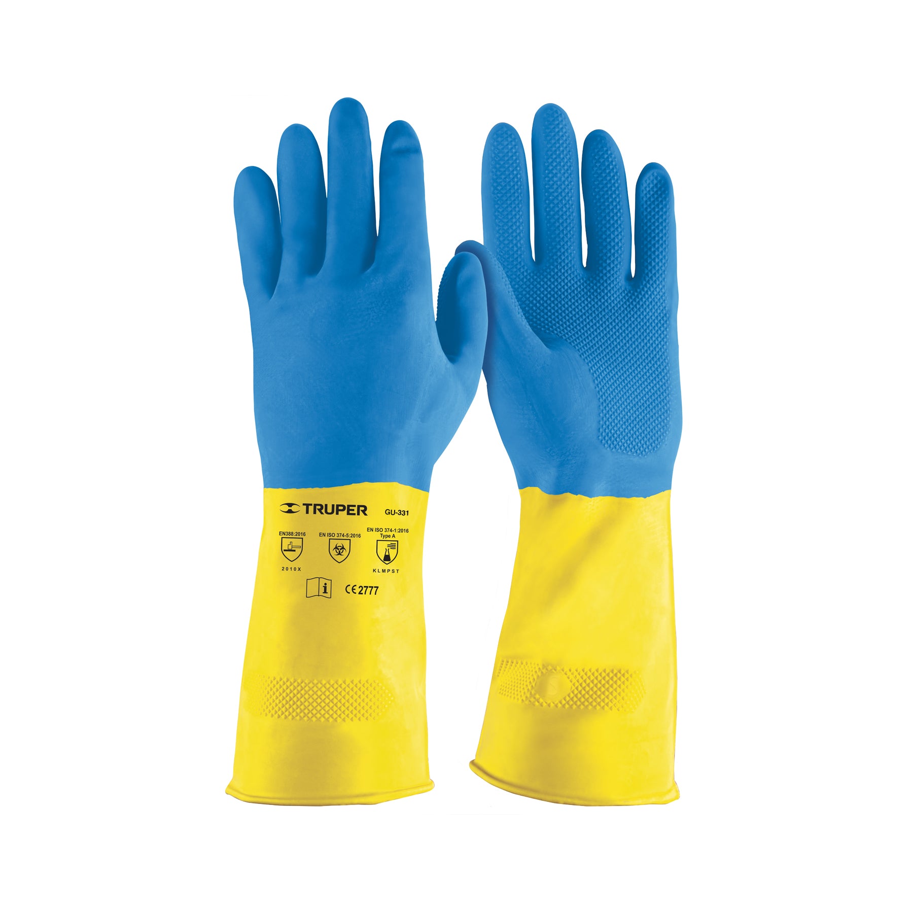 Guantes de látex reforzados para limpieza, CH, Truper
