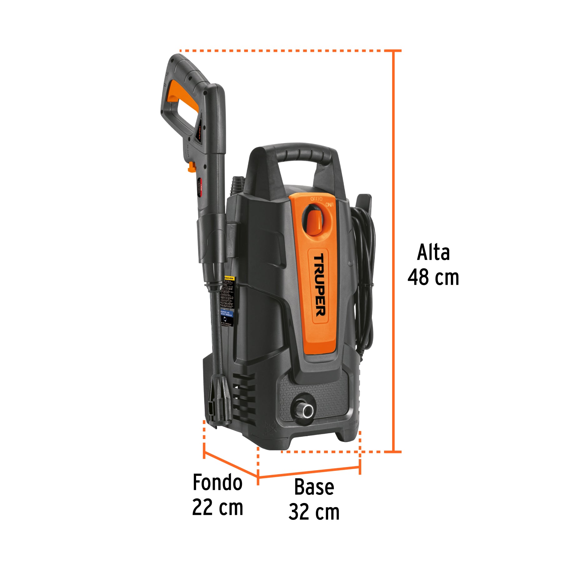 Hidrolavadora eléctrica 1500 PSI, Truper
