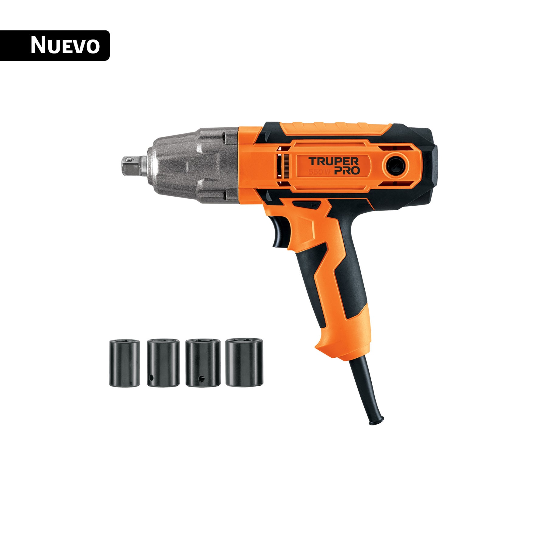 Llave de impacto 1/2" 550W, 258 ft/lb, TRUPER PRO