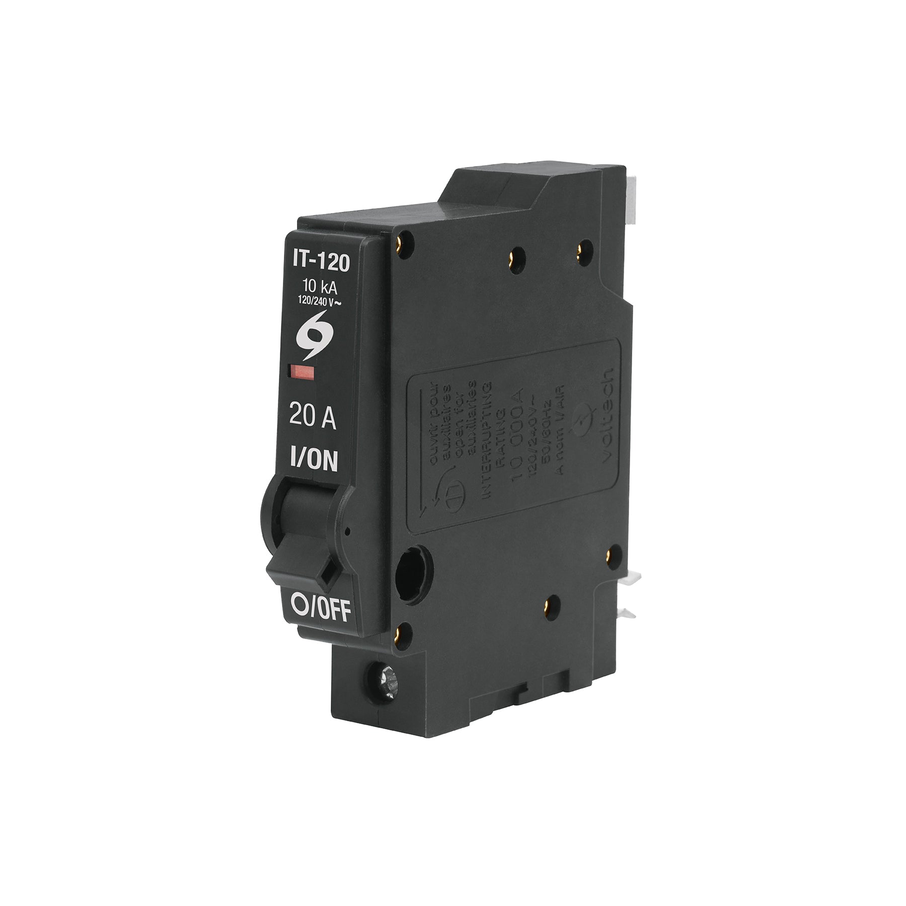 Interruptor de 1 polo 20A, enchufable, a granel, Volteck, IT-120G, 45872