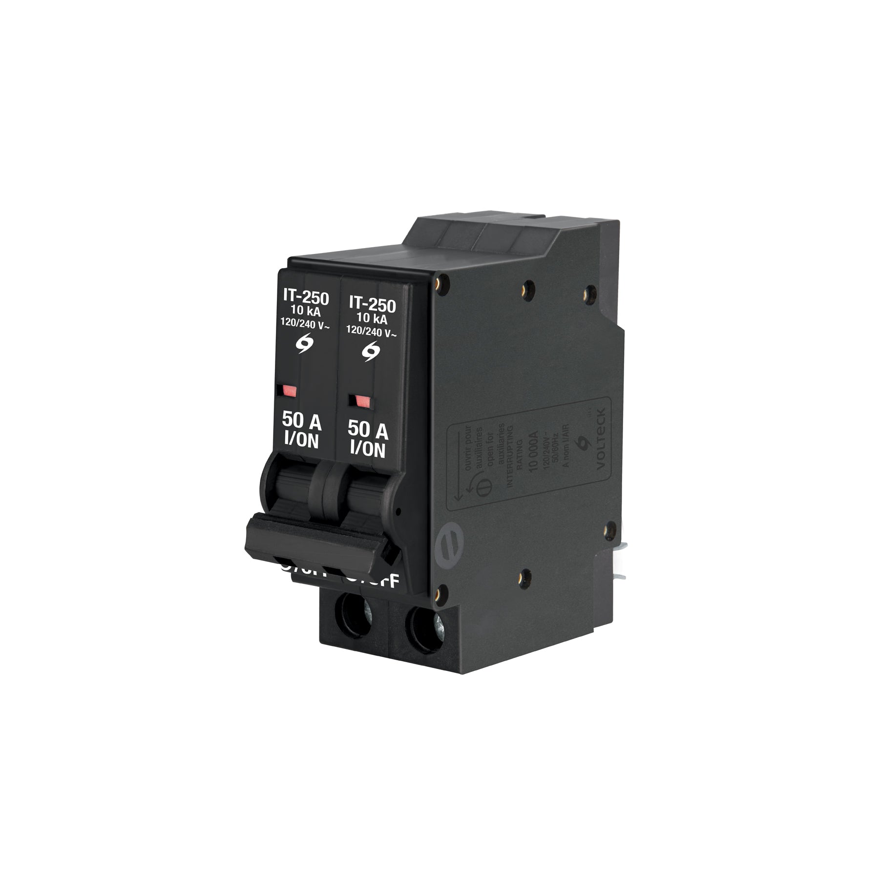 Interruptor de 2 polos 50A, enchufable, Volteck, IT-250, 47512