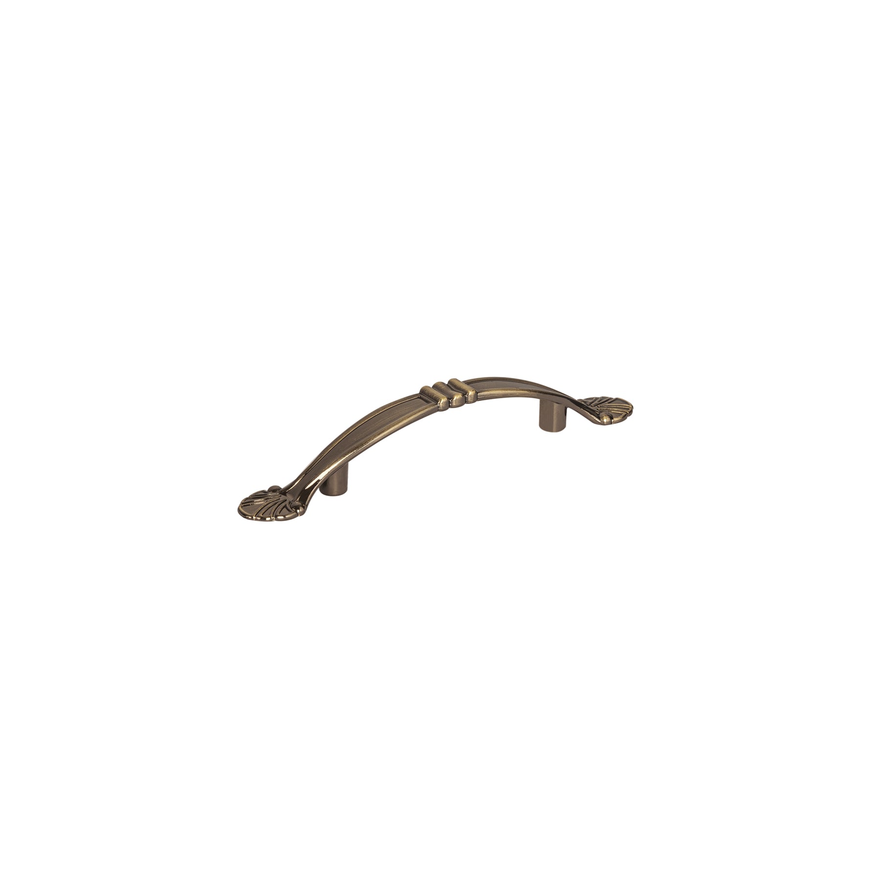 Jaladera metálica de 76 mm estilo "Barroco", latón antiguo, Hermex, JAL-0431, 43835