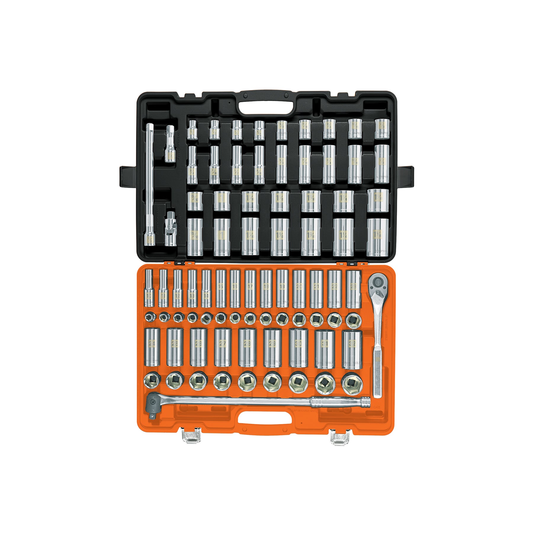 Juego de 83 herramientas cuadro 1/2" estándar y mm para mecánico