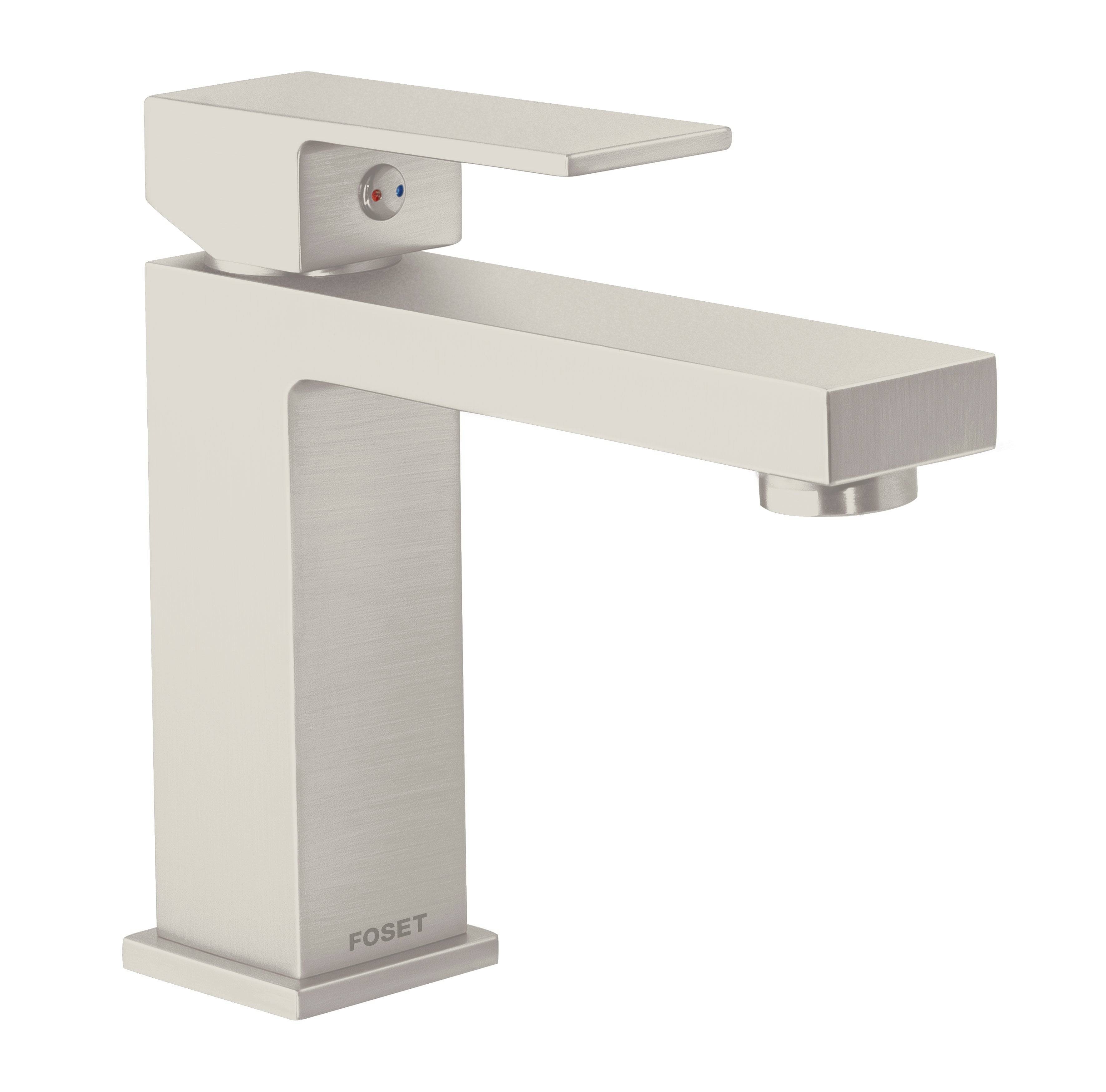 Monomando corto para lavabo, satín KUBO, Foset, KUM-45N, 44202
