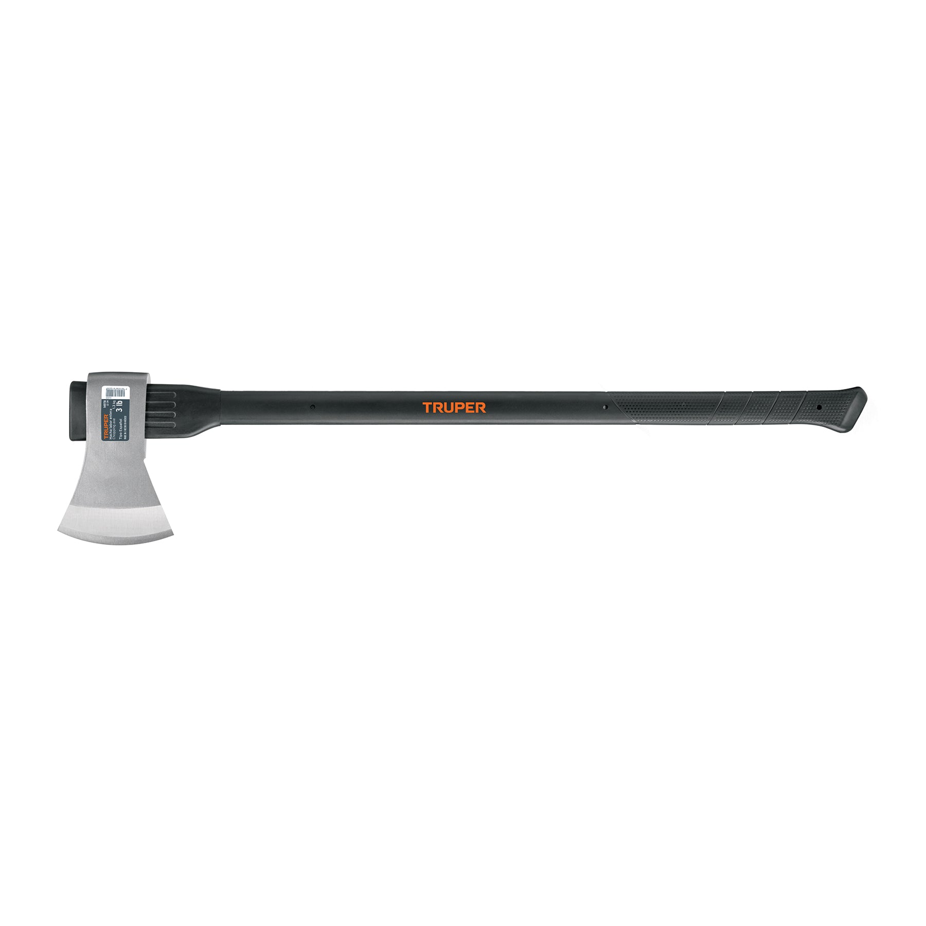 Hacha labor entera 3 lb, mango de fibra de vidrio 36",Truper