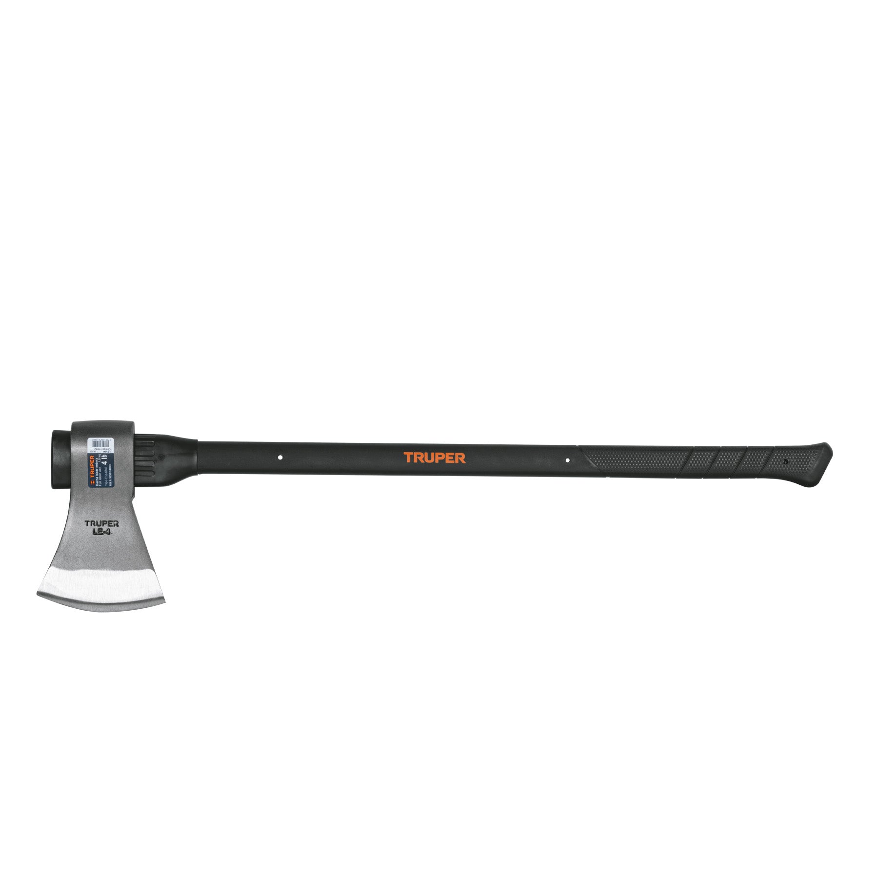 Hacha labor entera 4 lb, mango de fibra de vidrio 36",Truper