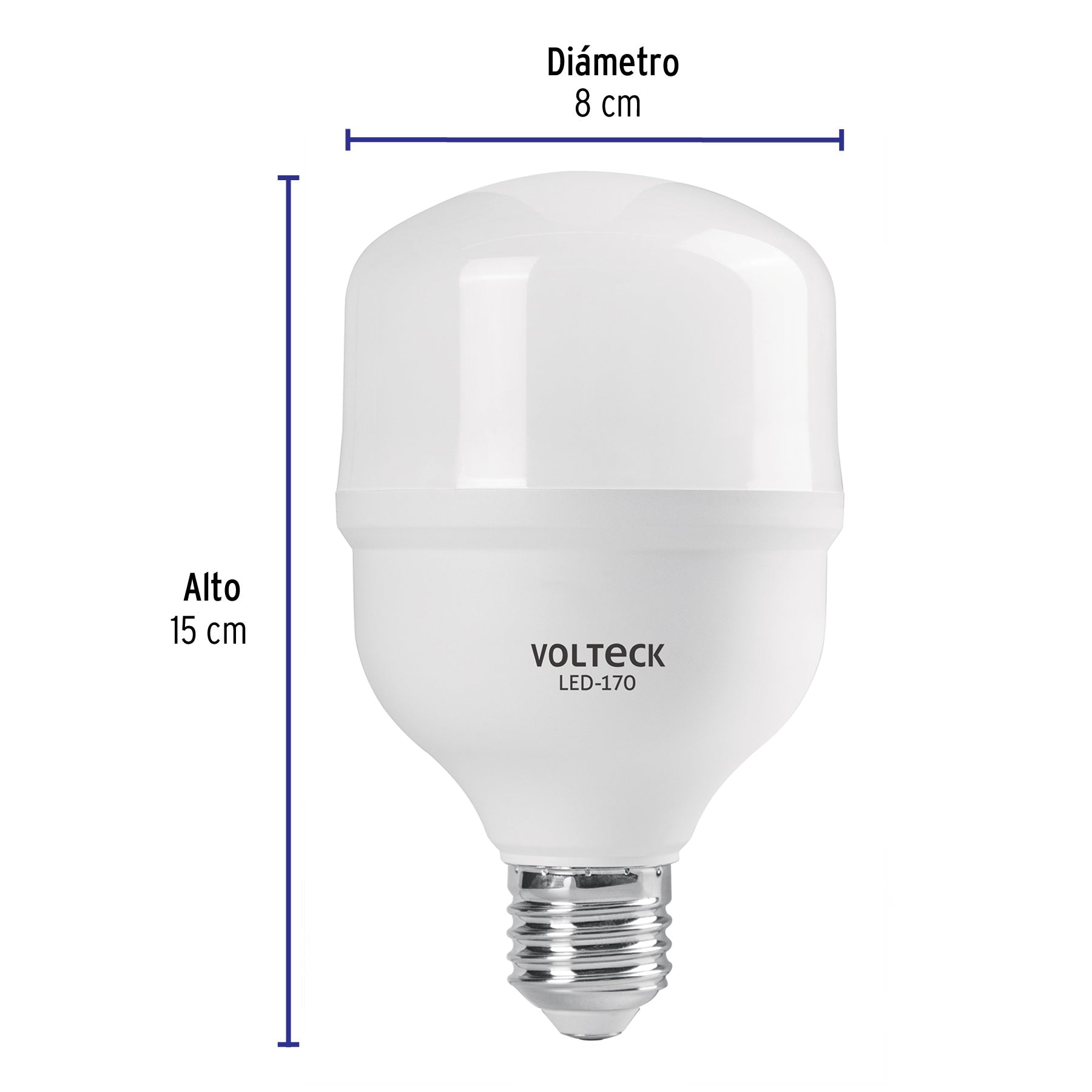 Lámpara LED alta potencia 20 W (equiv. 170 W), luz de día