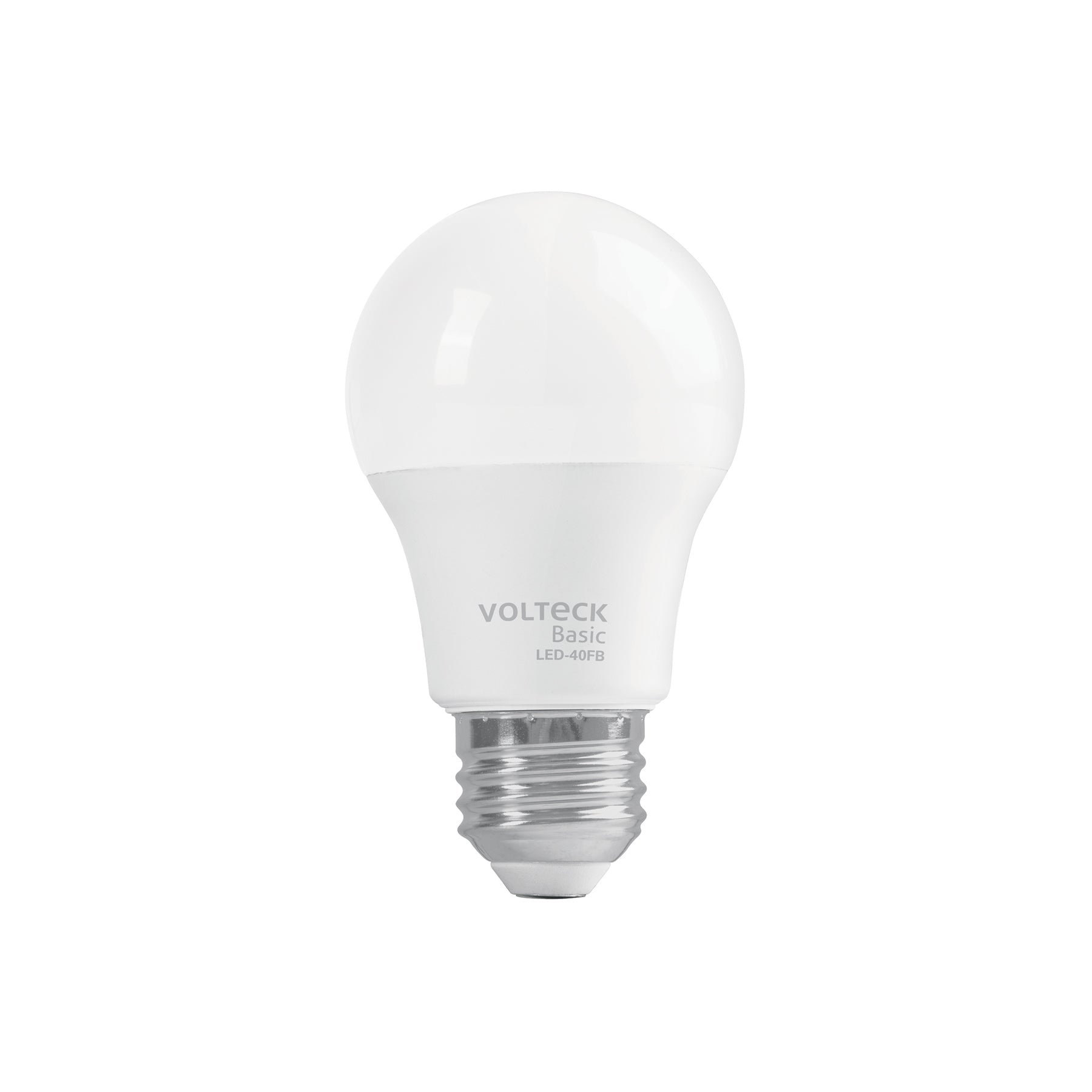 Foco LED 6W (40W) A19, 6500K blanca fría, 570 lm, BASIC, Volteck, LED-40FB, 28059