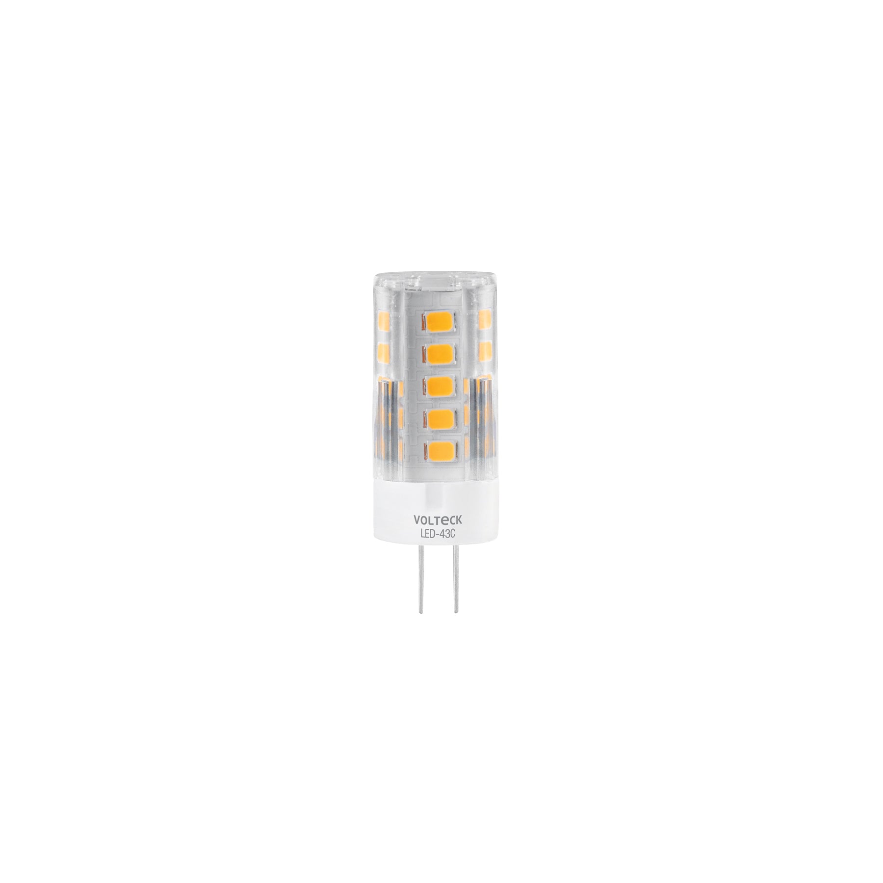 Foco LED 3 W, tipo capsula, 2700K luz ámbar, G4, Volteck, LED-43C, 48103