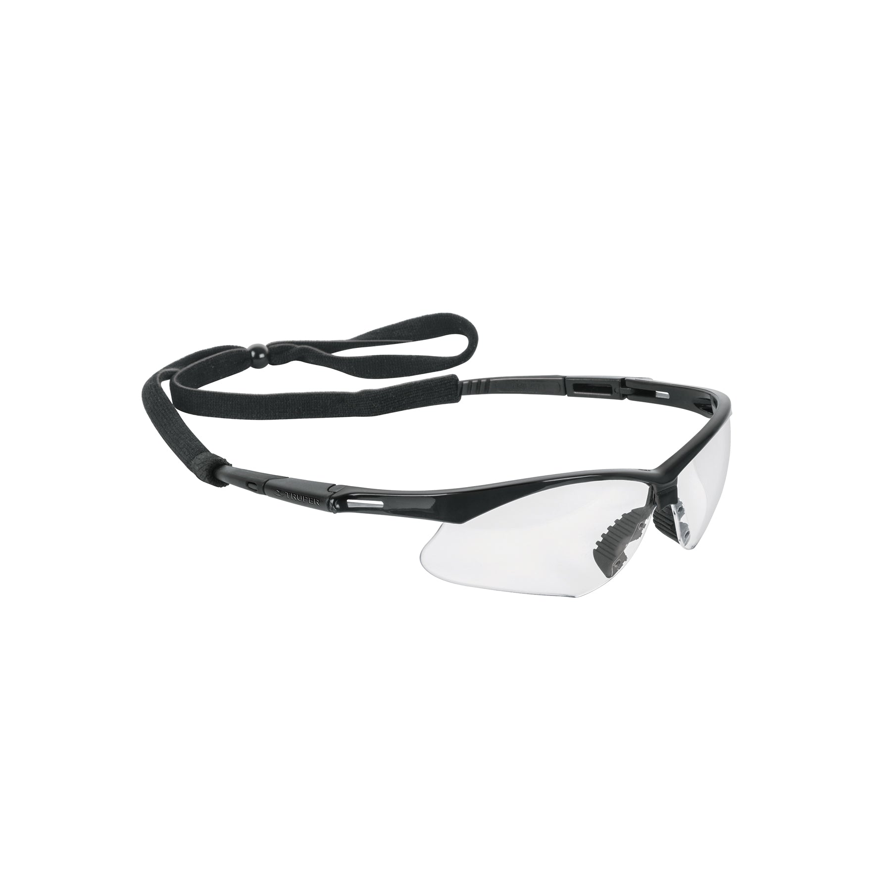 Lentes seguridad claros antiempaño con cordón ajustable, Sport