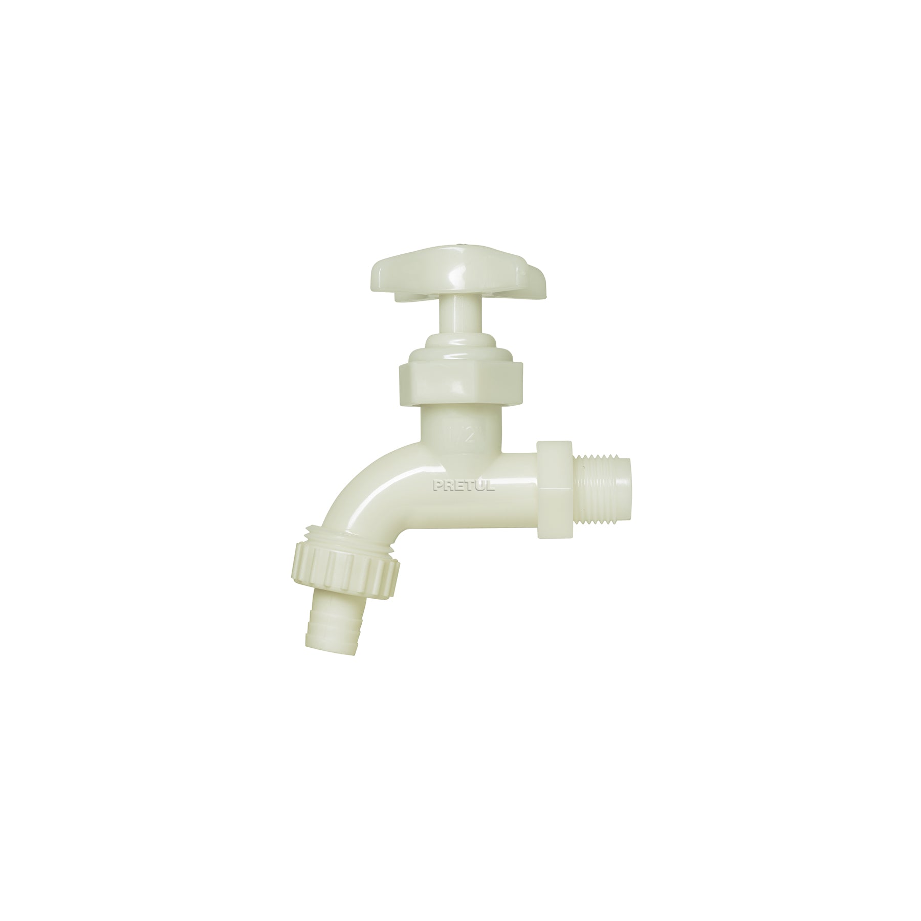 Llave para manguera, de plástico 65g,1/2", granel, Pretul, LL-17P, 29030