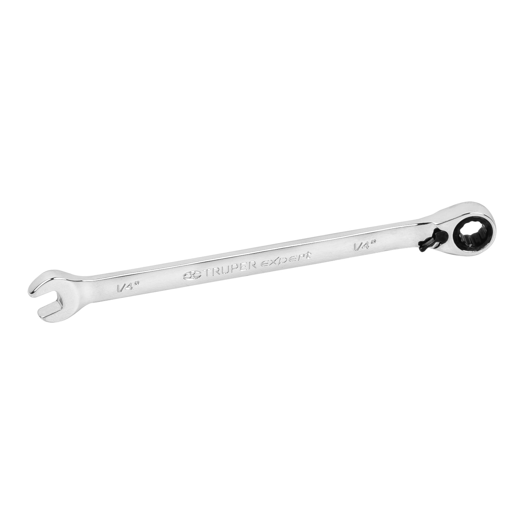 Llave combinada matraca reversible 1/4"x125mm largo, Expert