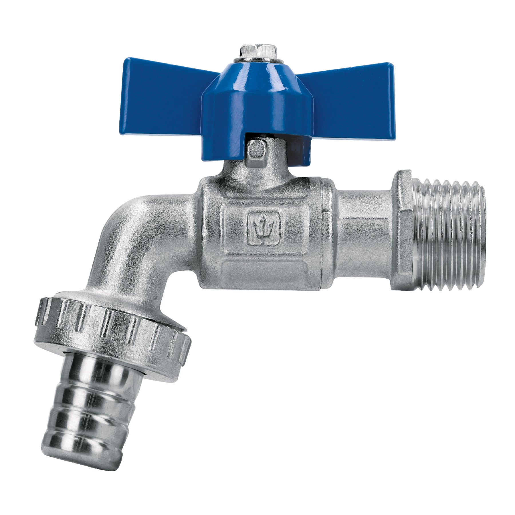 Llave de esfera con maneral corto, latón, 130gr, 1/2", Foset, LLE-130L, 48308