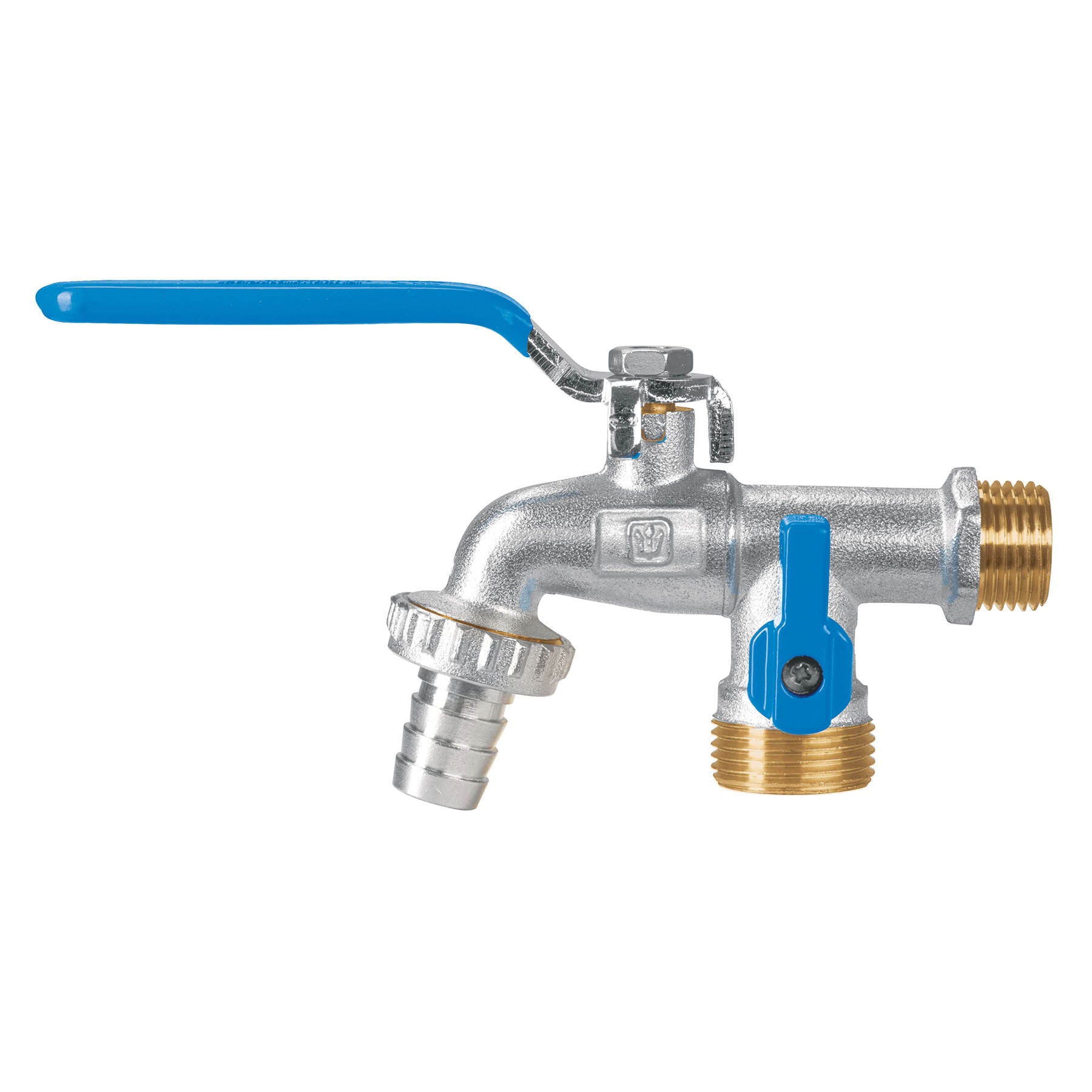 Llave de esfera doble salida 1/2" de latón, Foset, LLED-265L, 48060