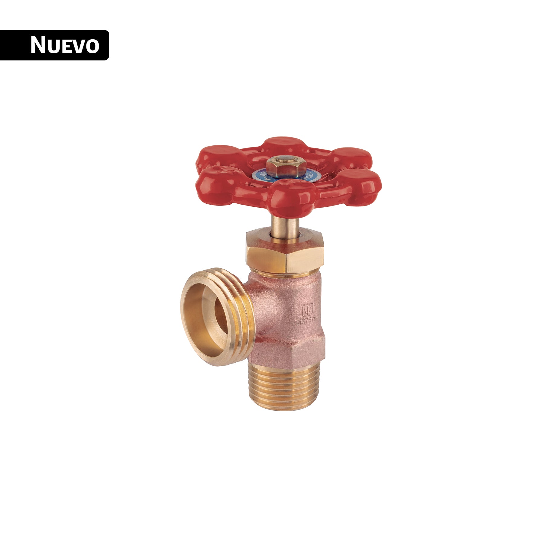 Llave para lavadora, maneral rojo, Foset, LLL-170C, 43744