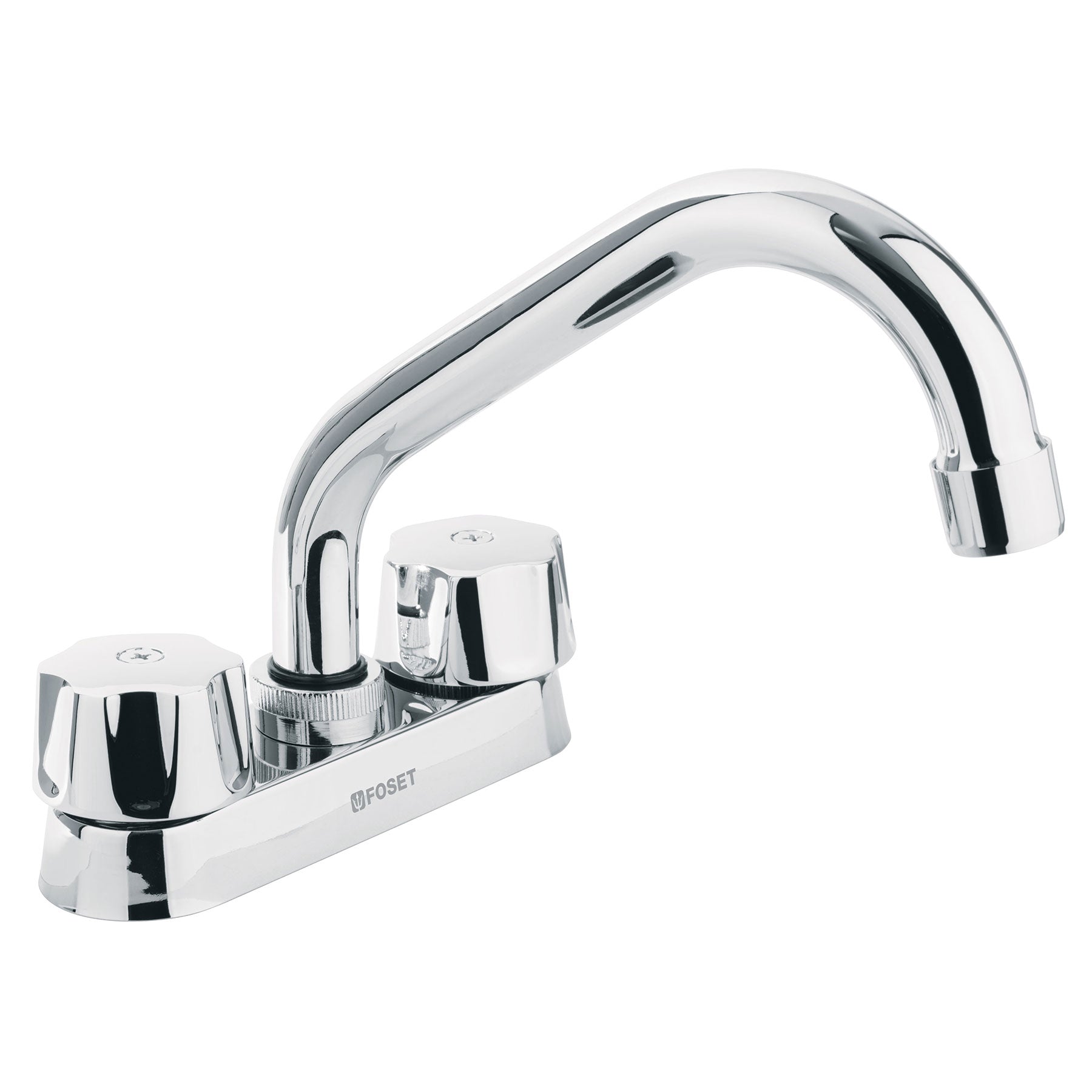 Mezcladora 4" para lavabo, tubular, cartucho cerámico, Foset, M-070, 47683