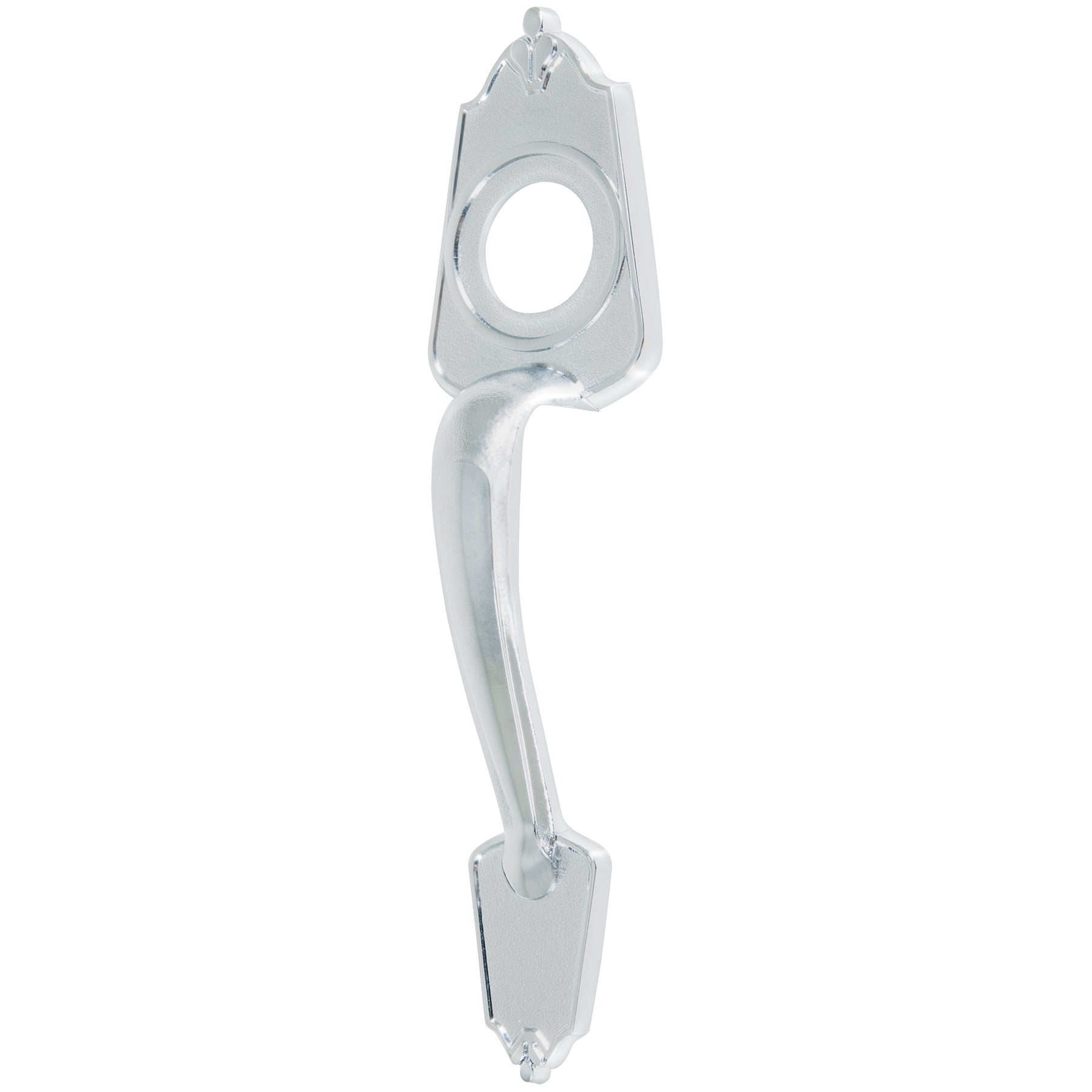 Chapetón metálico para puerta, acabado cromo mate, Hermex, MADE-3, 46139