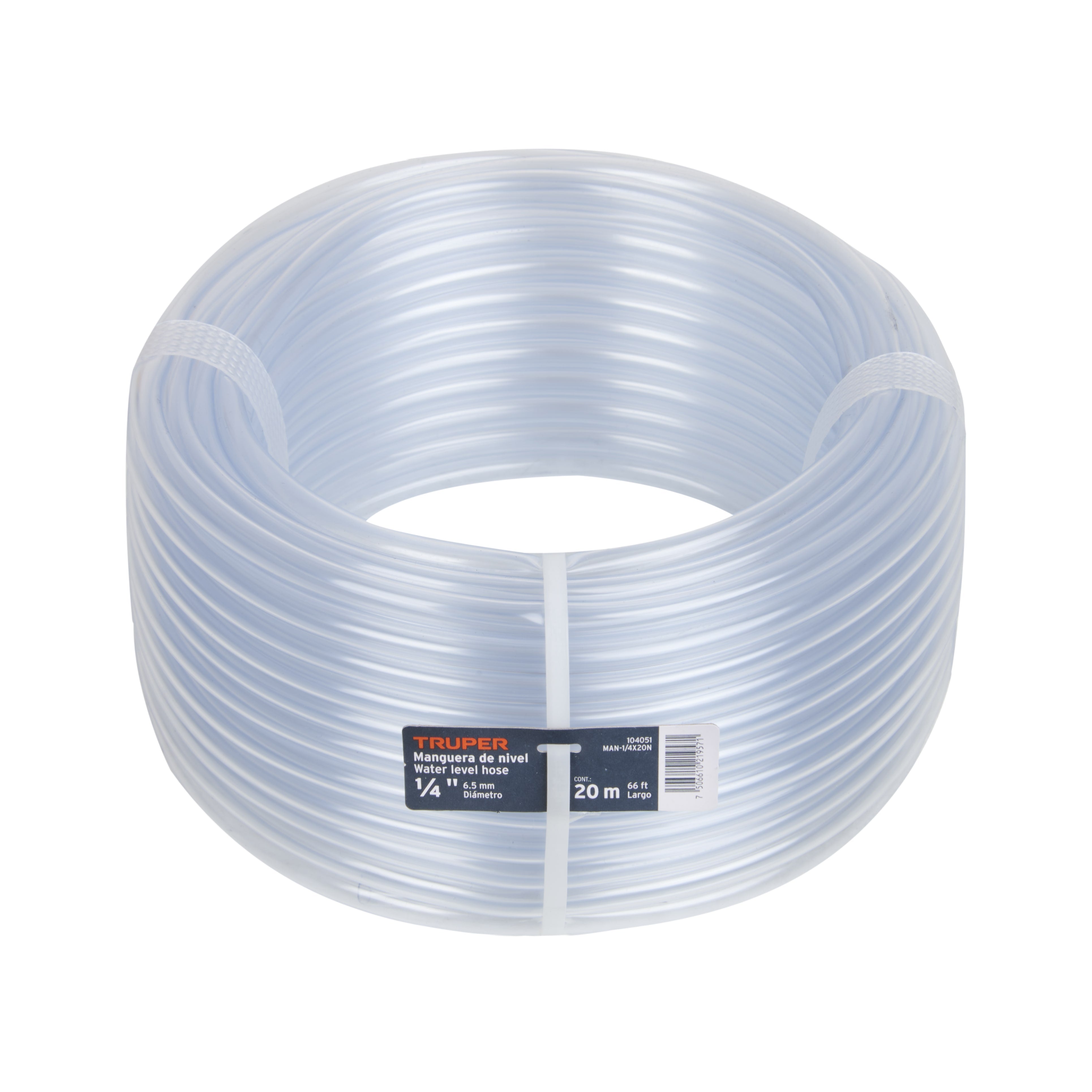 Manguera de Nivel, 1/4", rollo de 20m, Truper