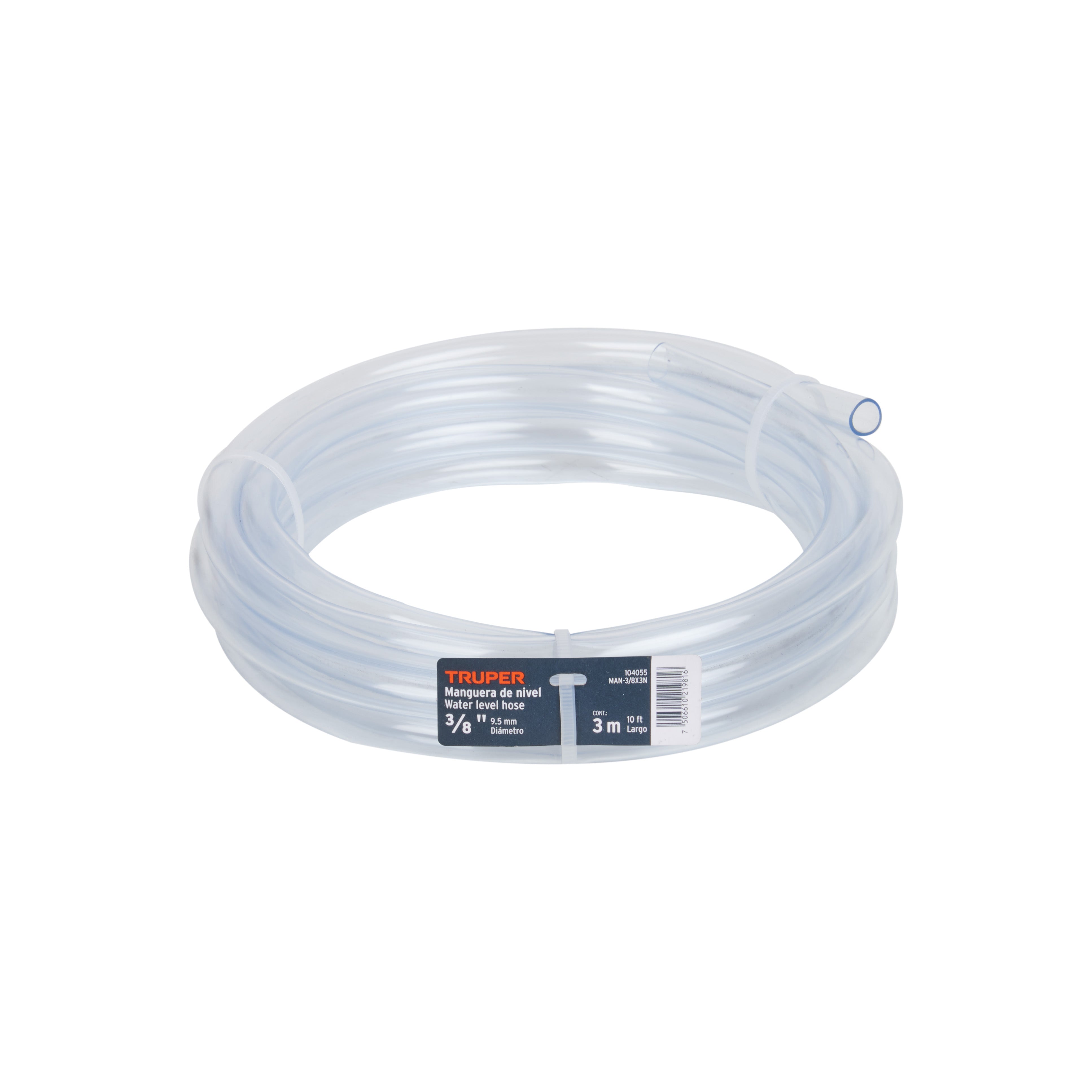 Manguera de Nivel, 3/8", rollo de 3m, Truper
