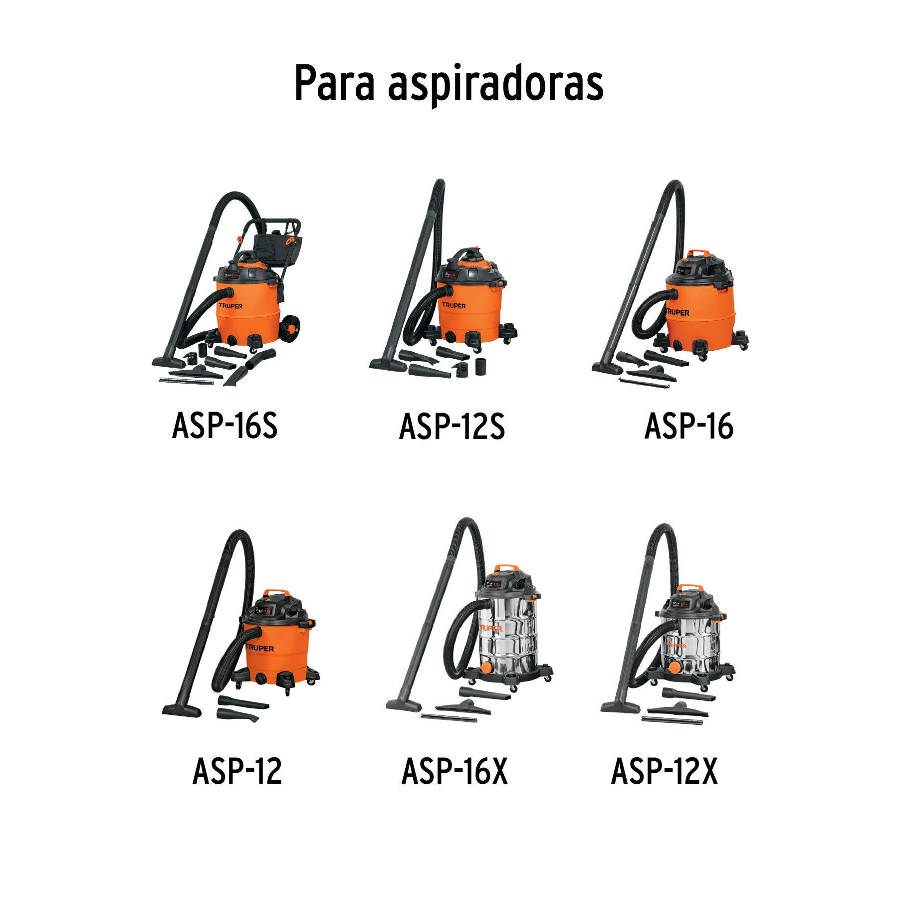 Manguera para aspiradoras 12 y 16 gal, Truper