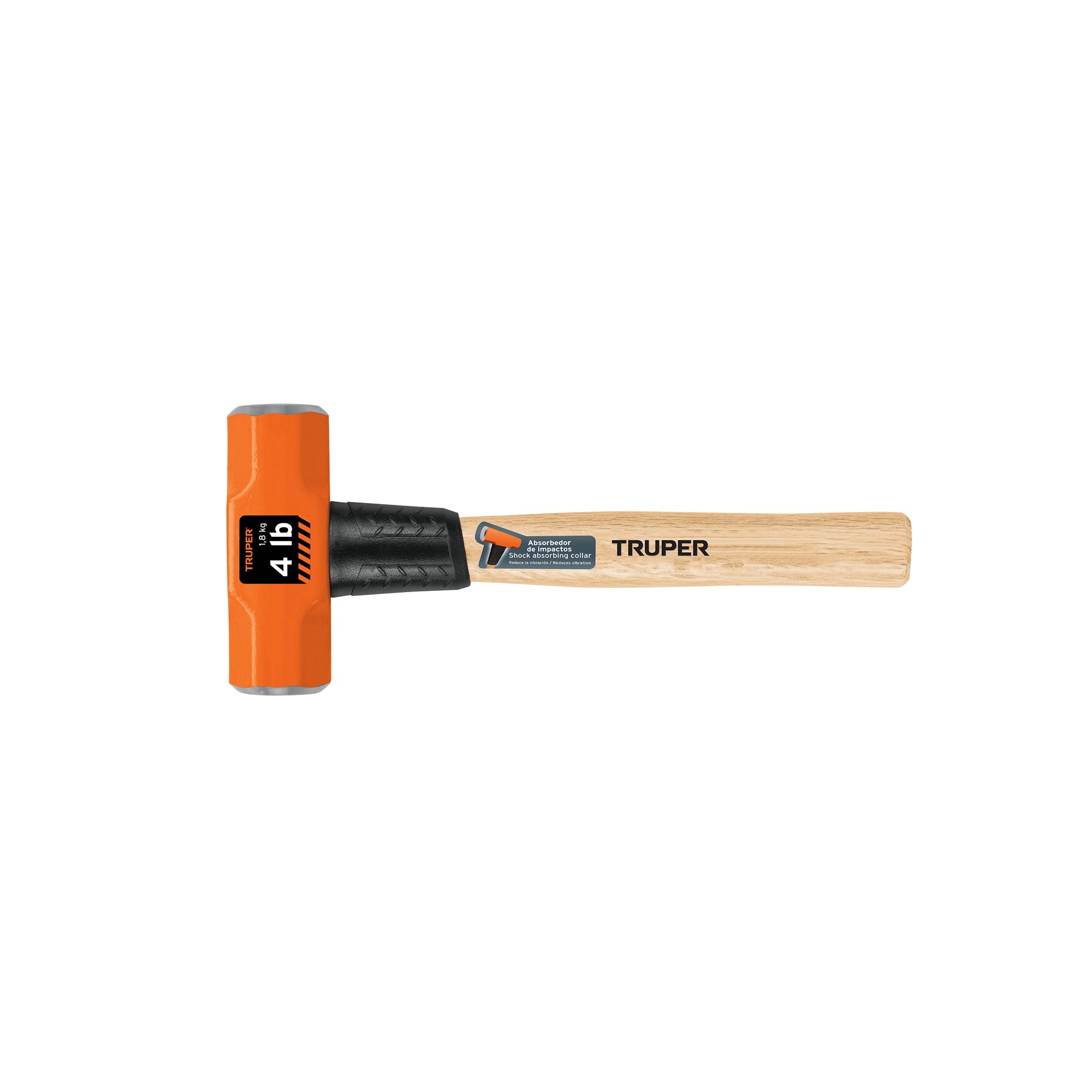 Marro octagonal 4 lb, mango de madera 12", Truper